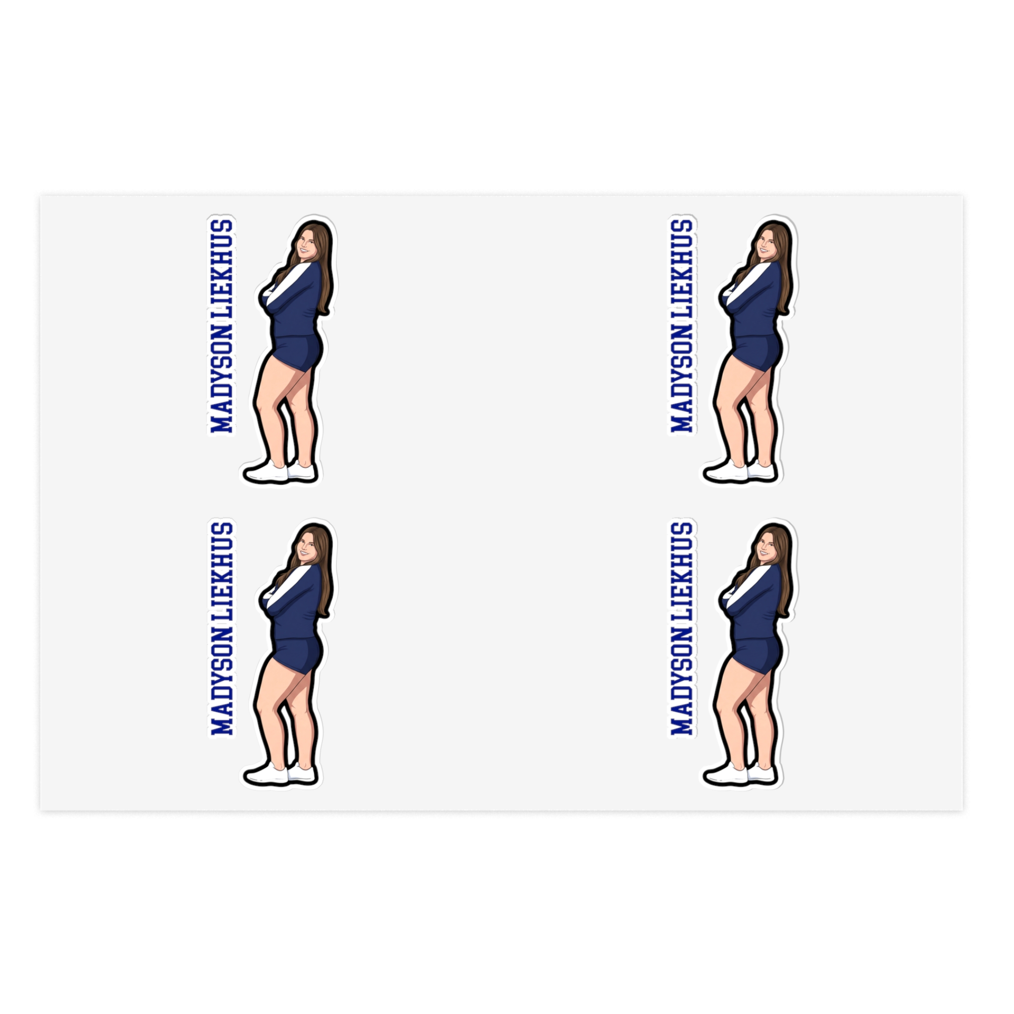 Sticker Sheet — character_name_vertical in Classic
