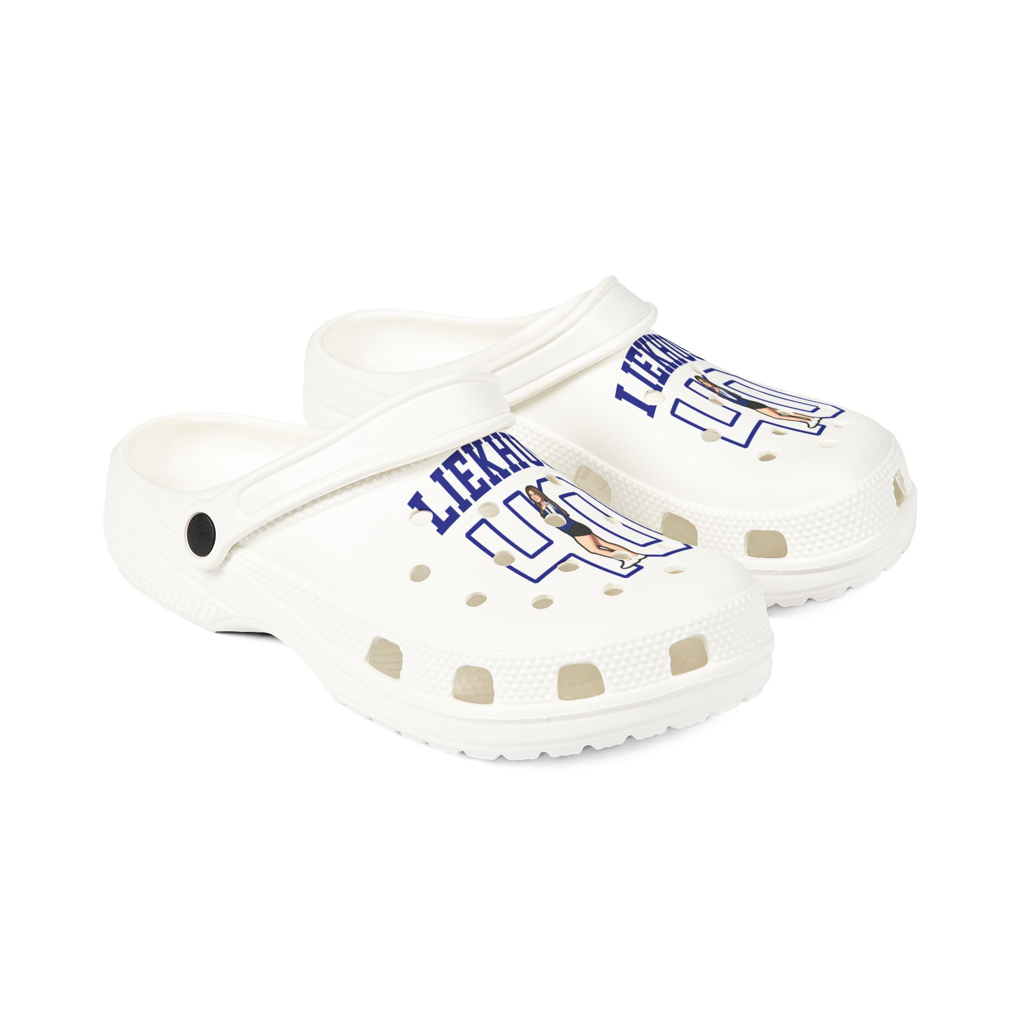 Rubber Clogs — character_shirsey in White