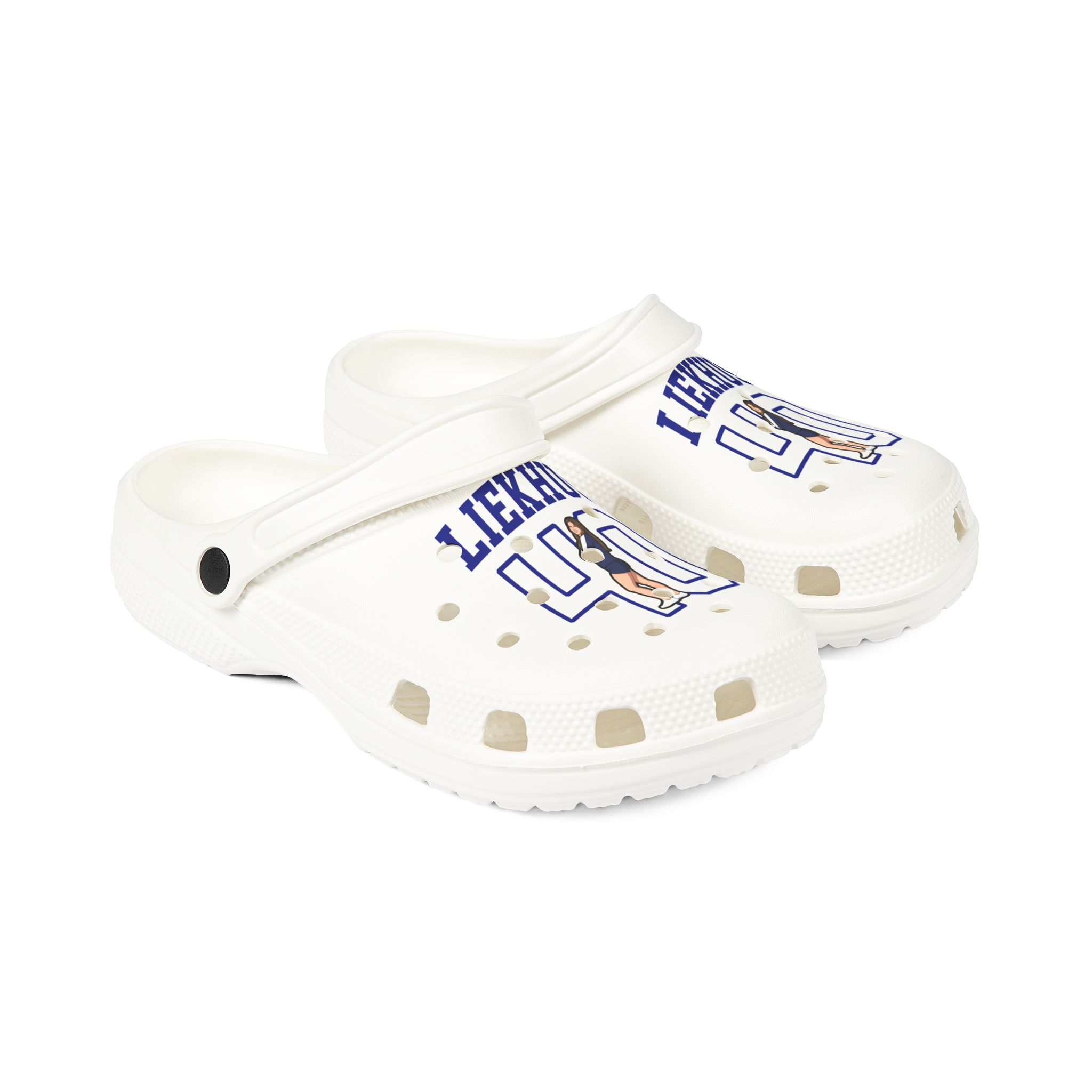 Rubber Clogs — character_shirsey in White