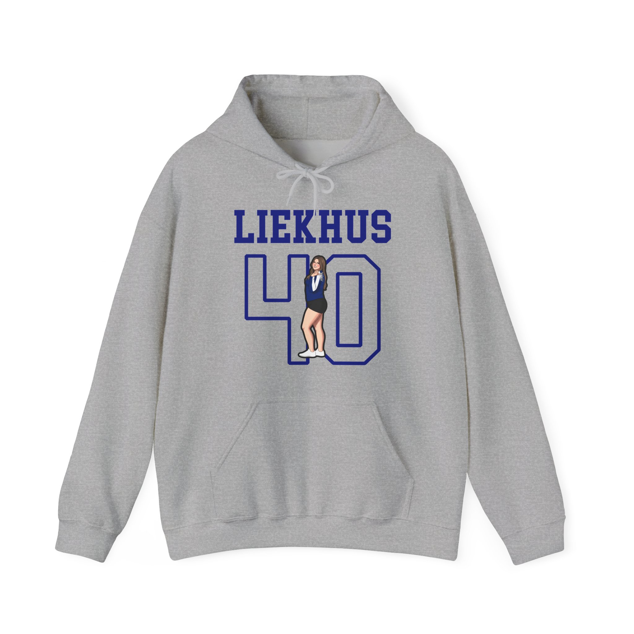 Hoodie — character_shirsey in Grey