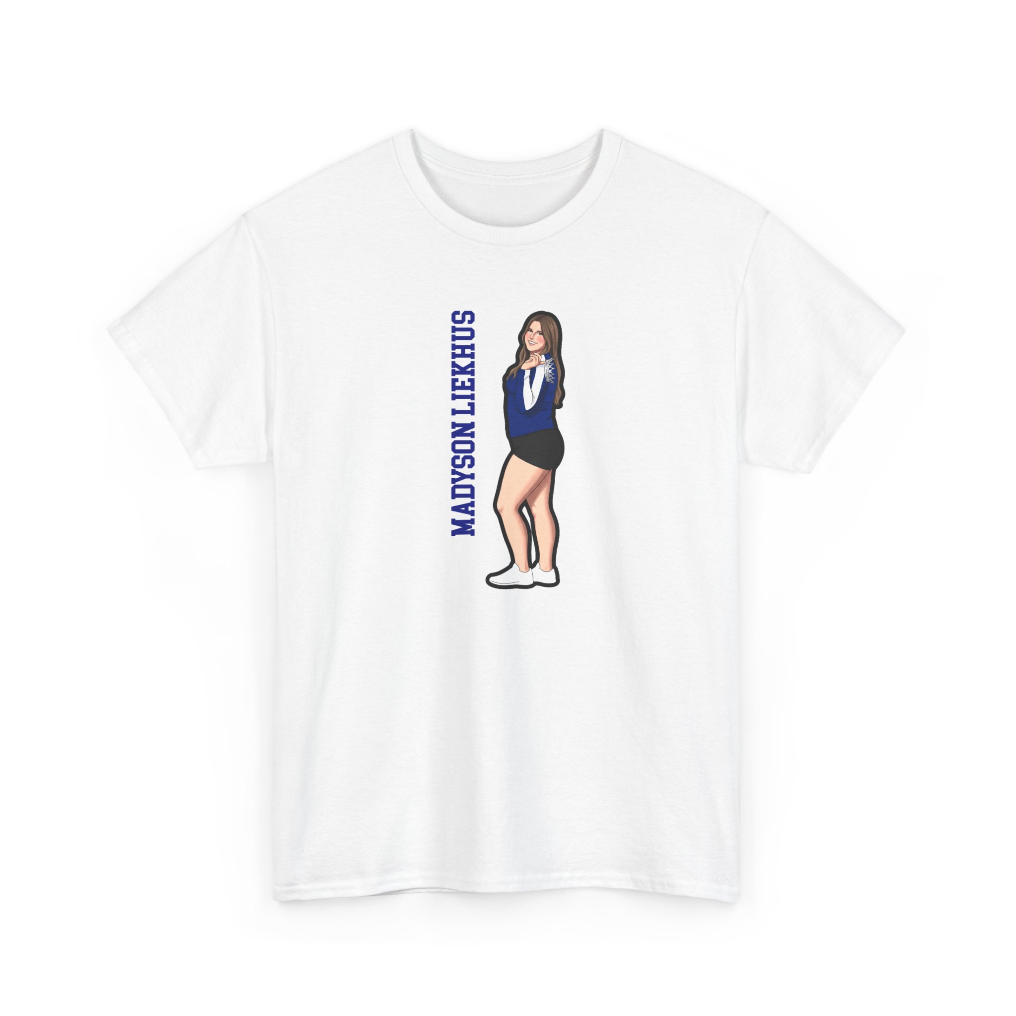Tee — character_name_vertical in White