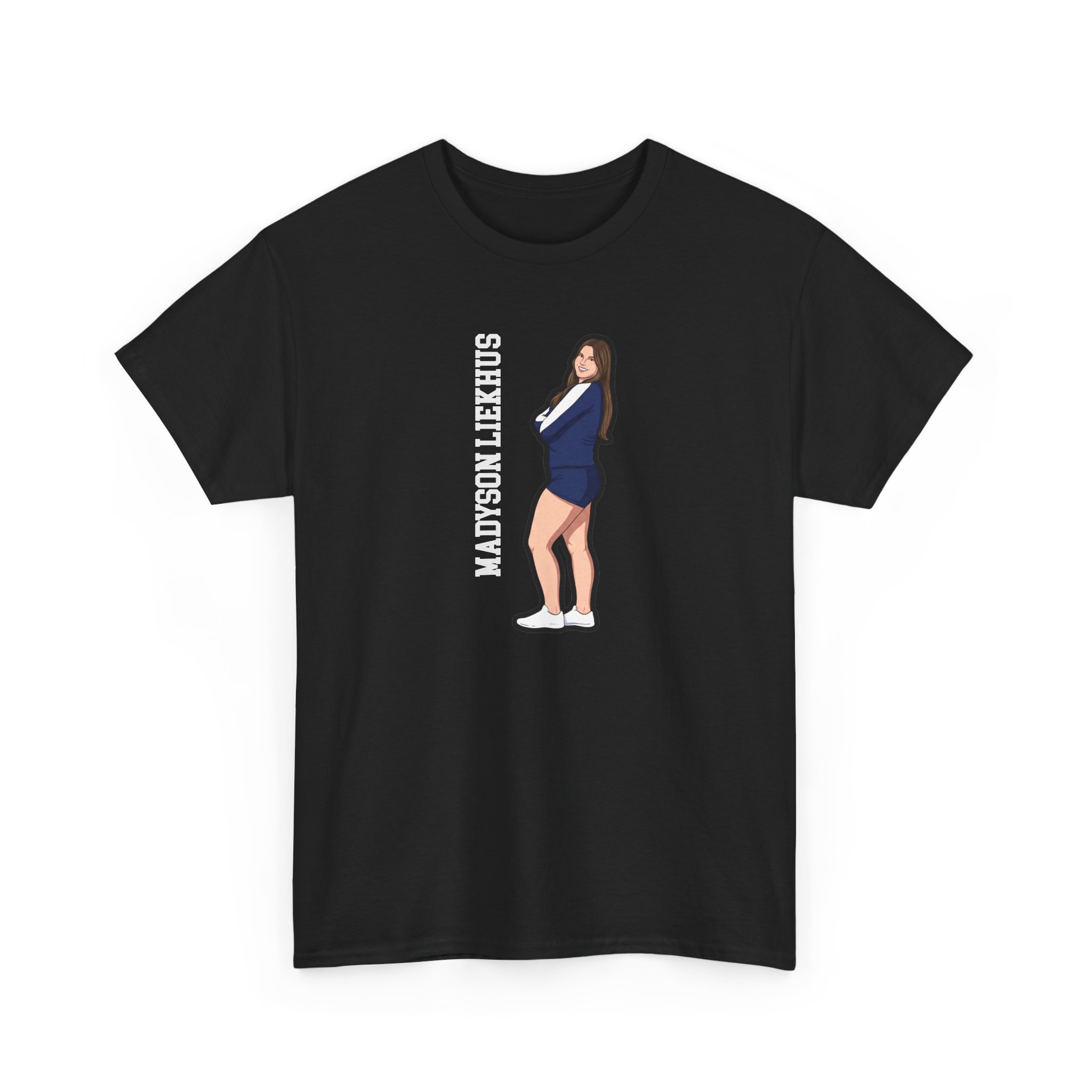 Tee — character_name_vertical in Black