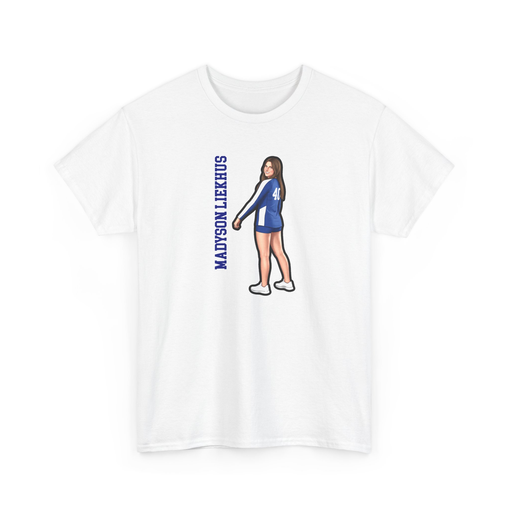 Tee — character_name_vertical in White