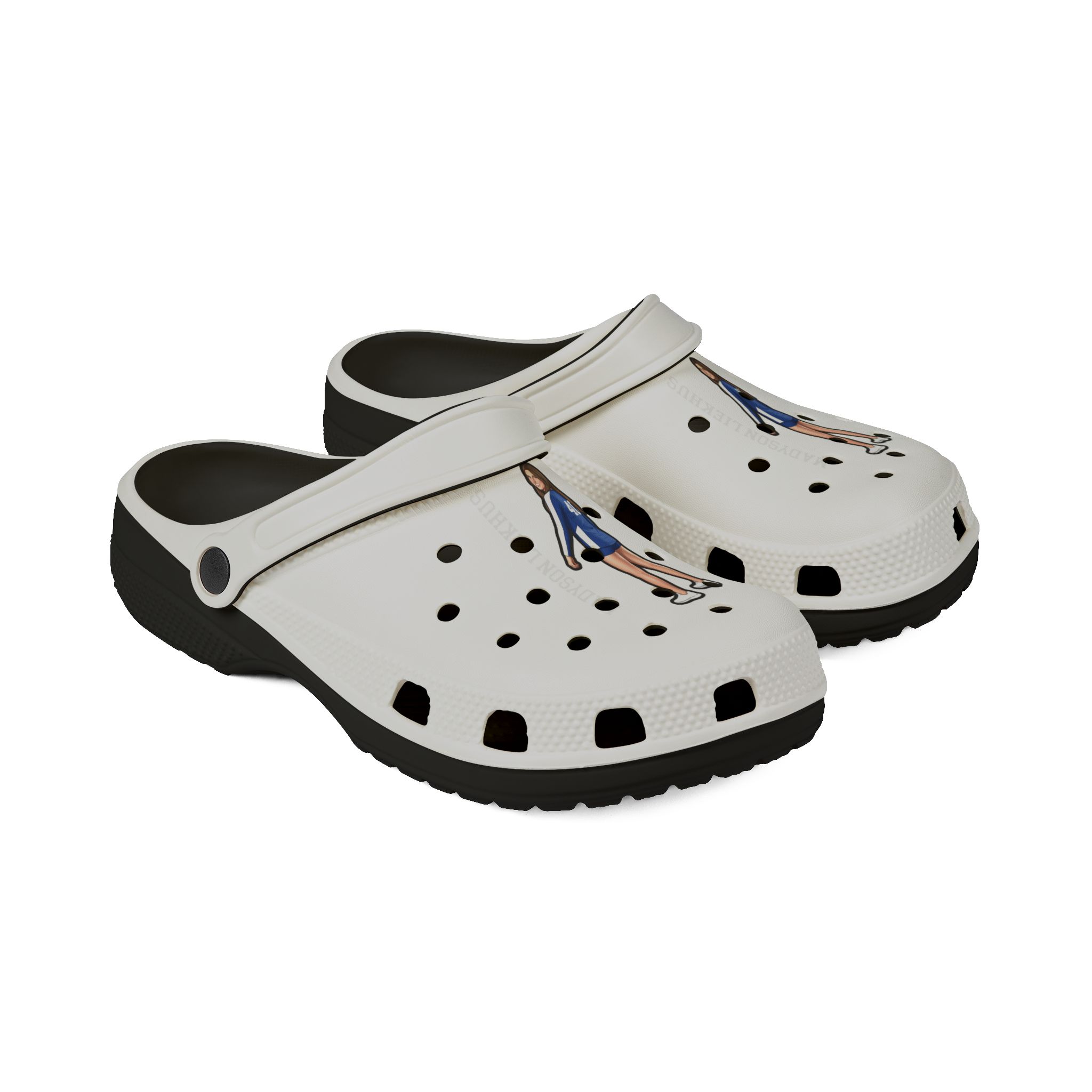 Rubber Clogs — character_name_vertical in Black