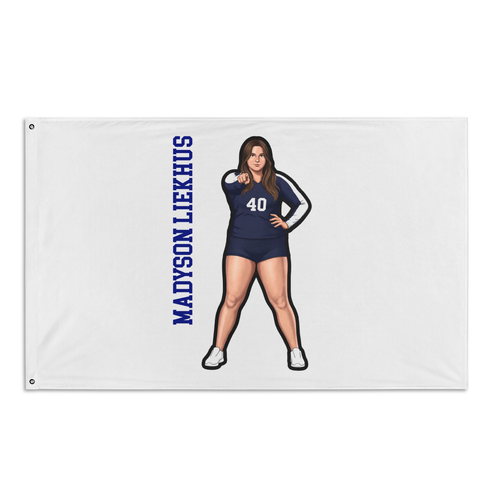 Flag (35 × 56 in) — character_name_vertical in Classic