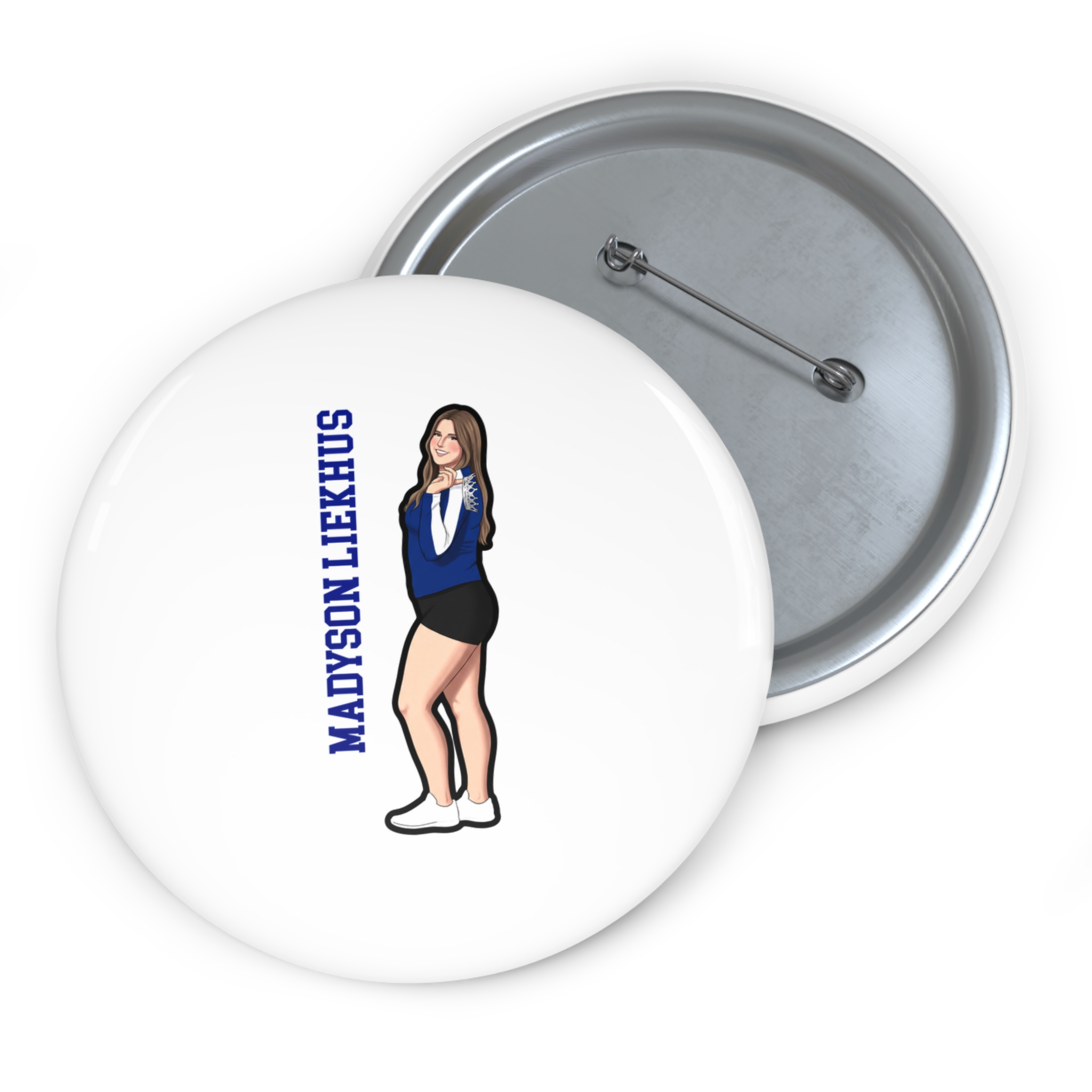 Game Day Pin — character_name_vertical in Classic