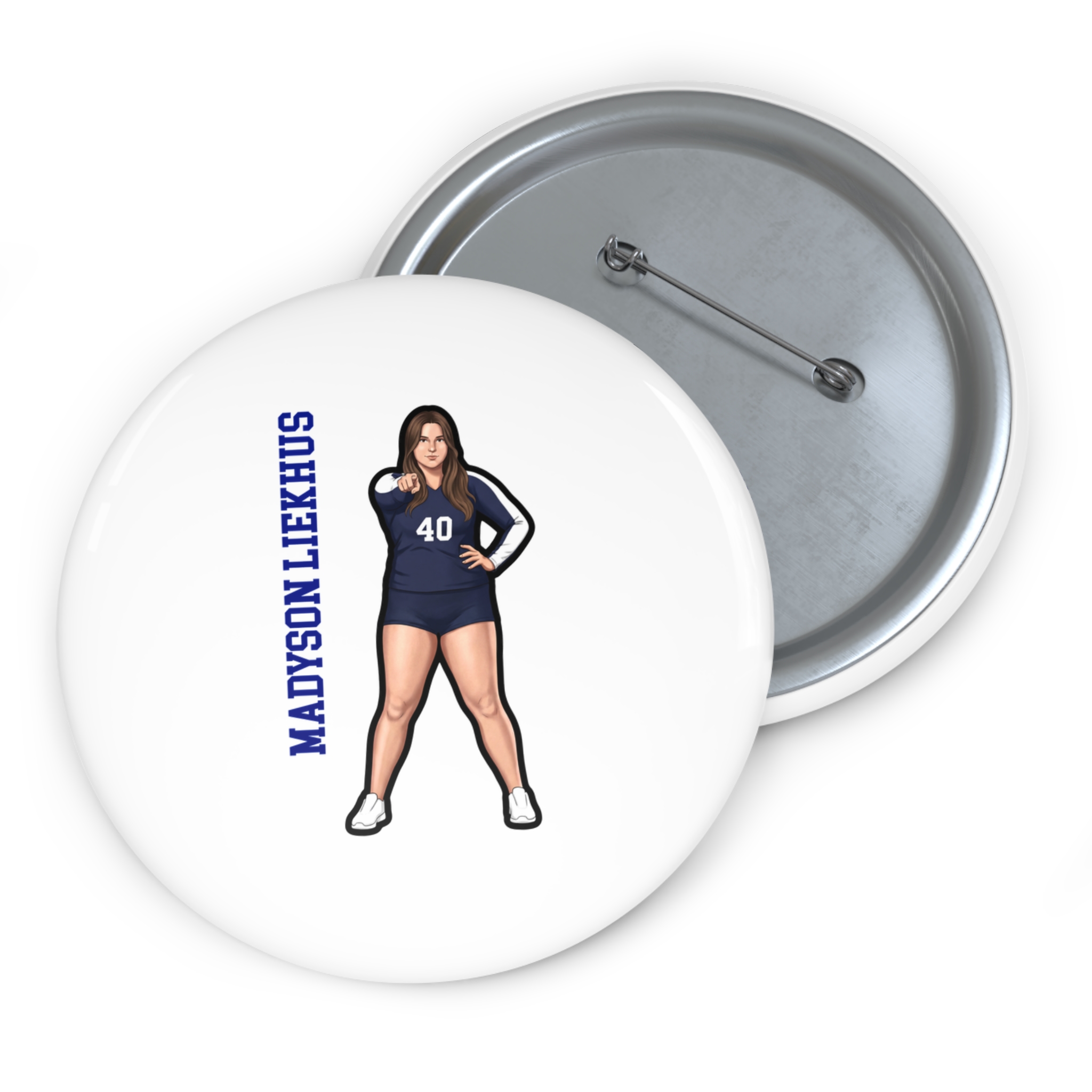 Game Day Pin — character_name_vertical in Classic