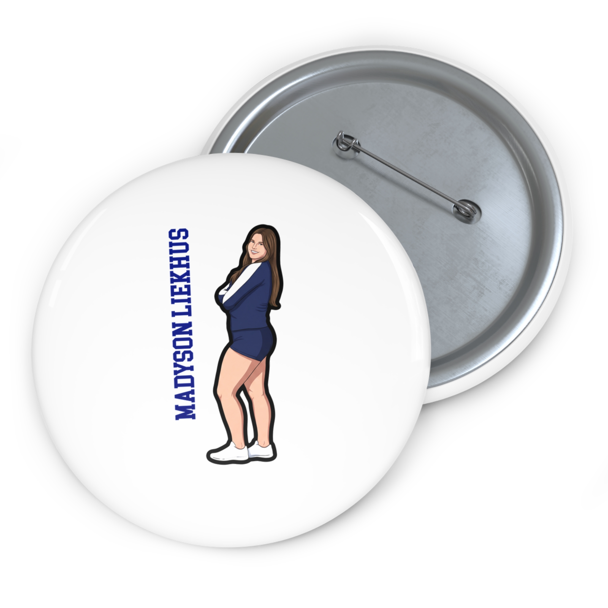 Game Day Pin — character_name_vertical in Classic