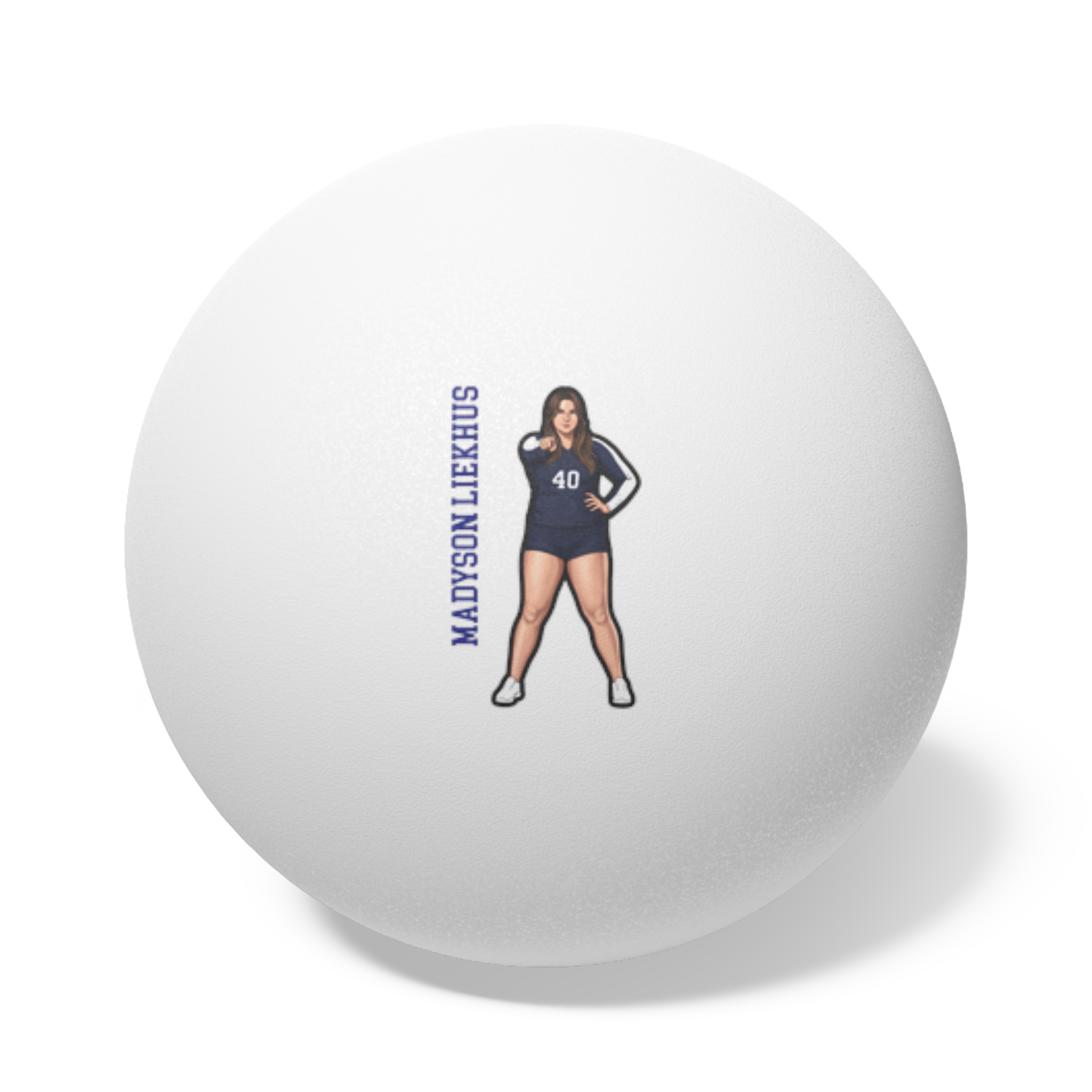 Ping Pong Balls, 6 pcs — character_name_vertical in White