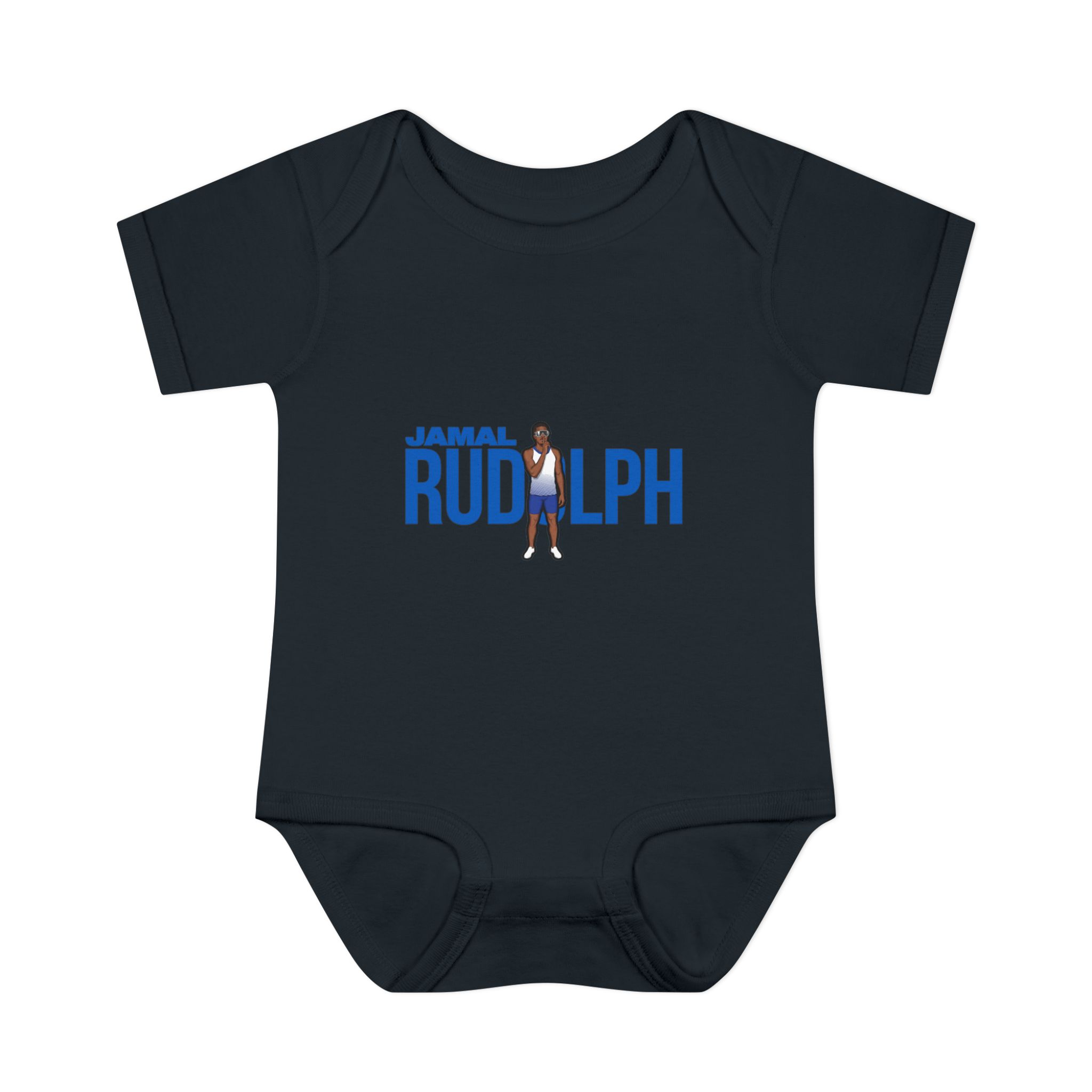 Baby Onesie — character_player_name in Black