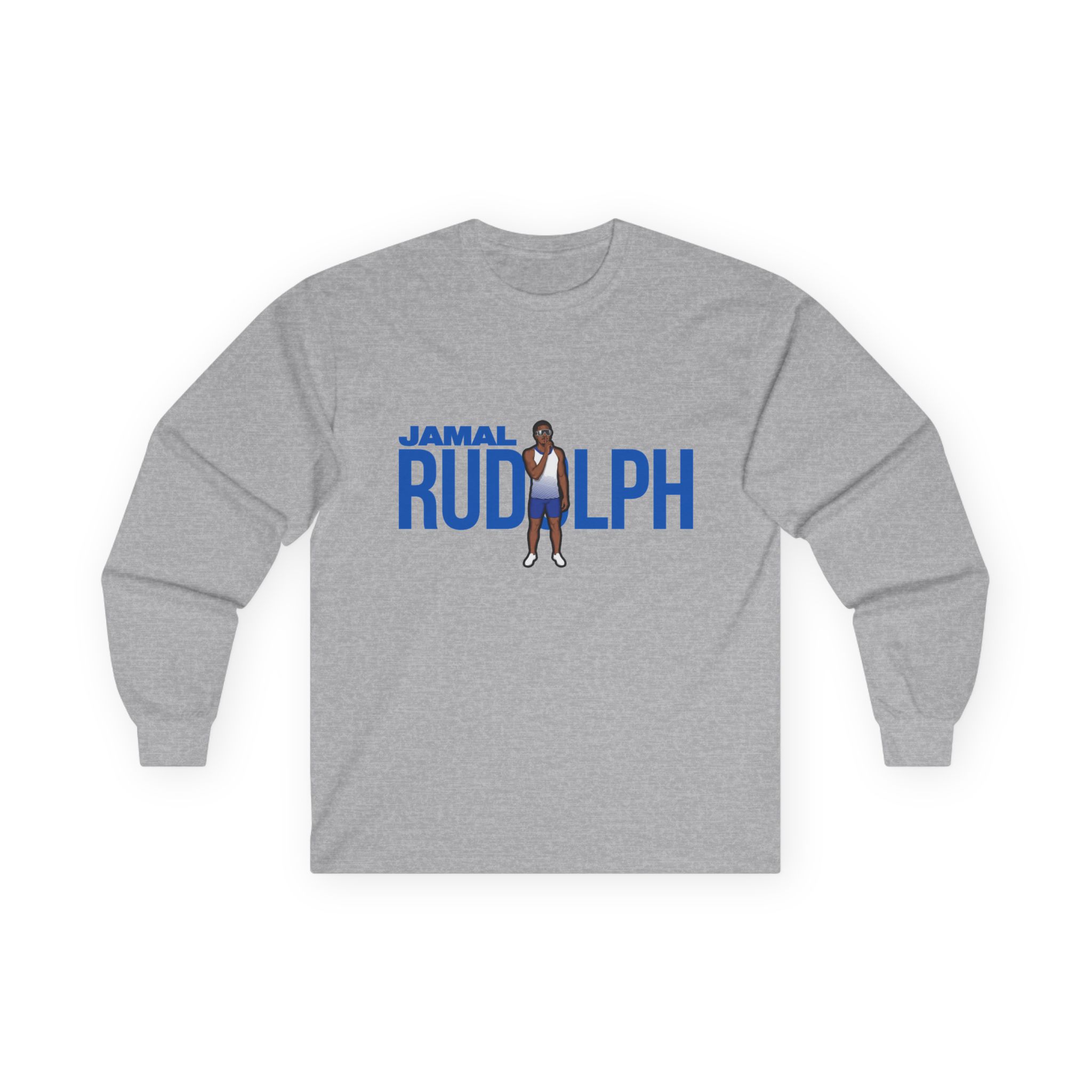Long Sleeve Tee — character_player_name in Grey