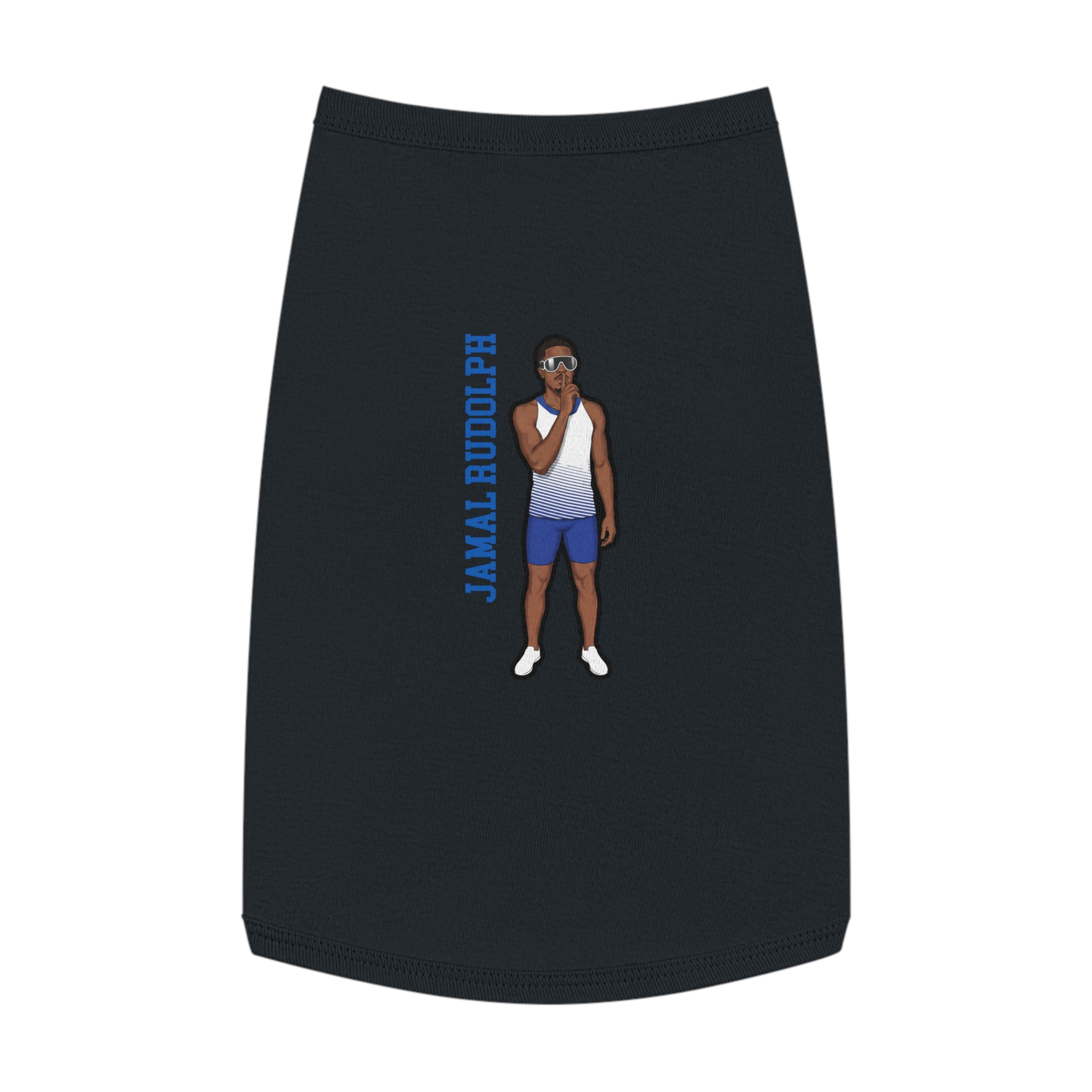 Pet Tank Top — character_name_vertical in White