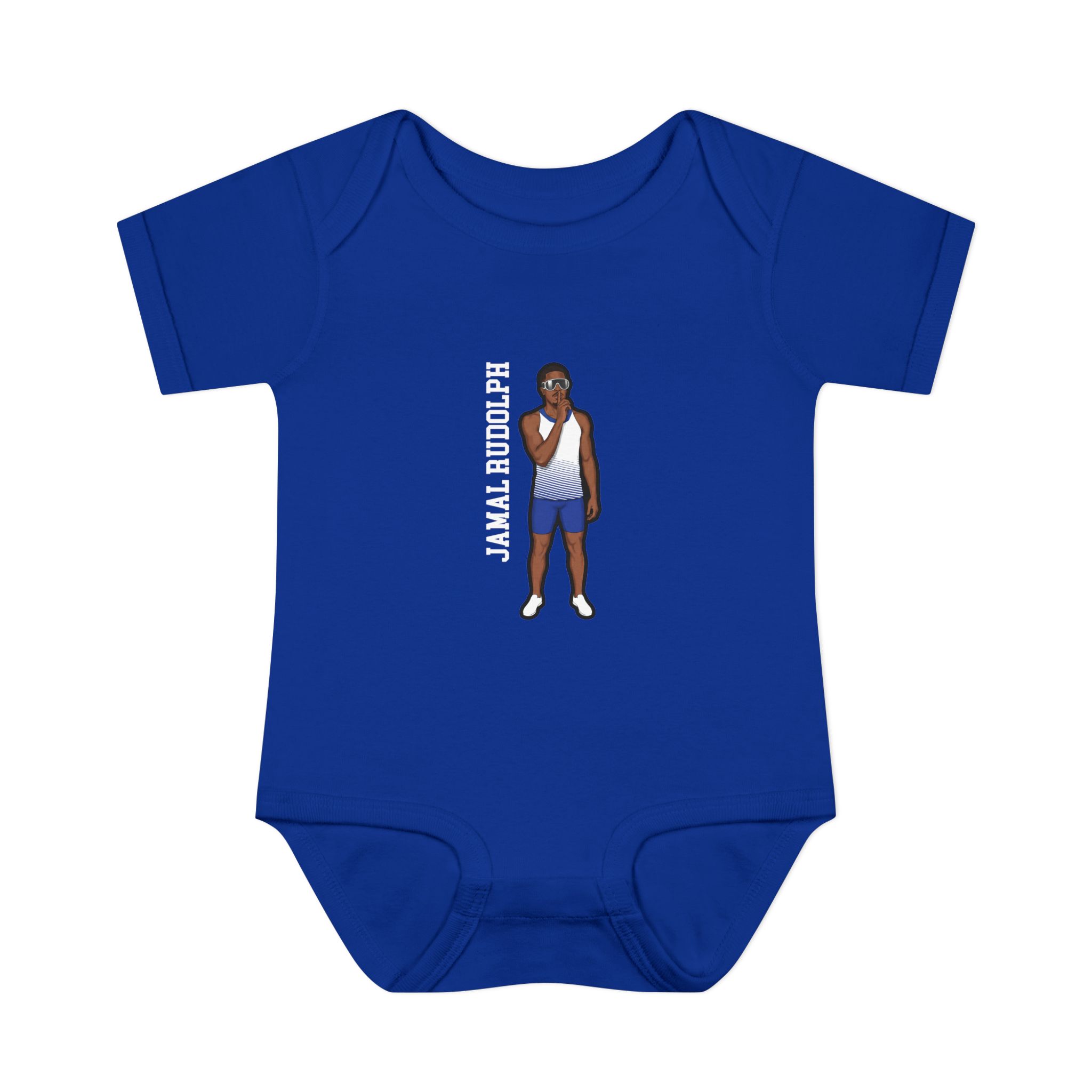 Baby Onesie — character_name_vertical in Royal