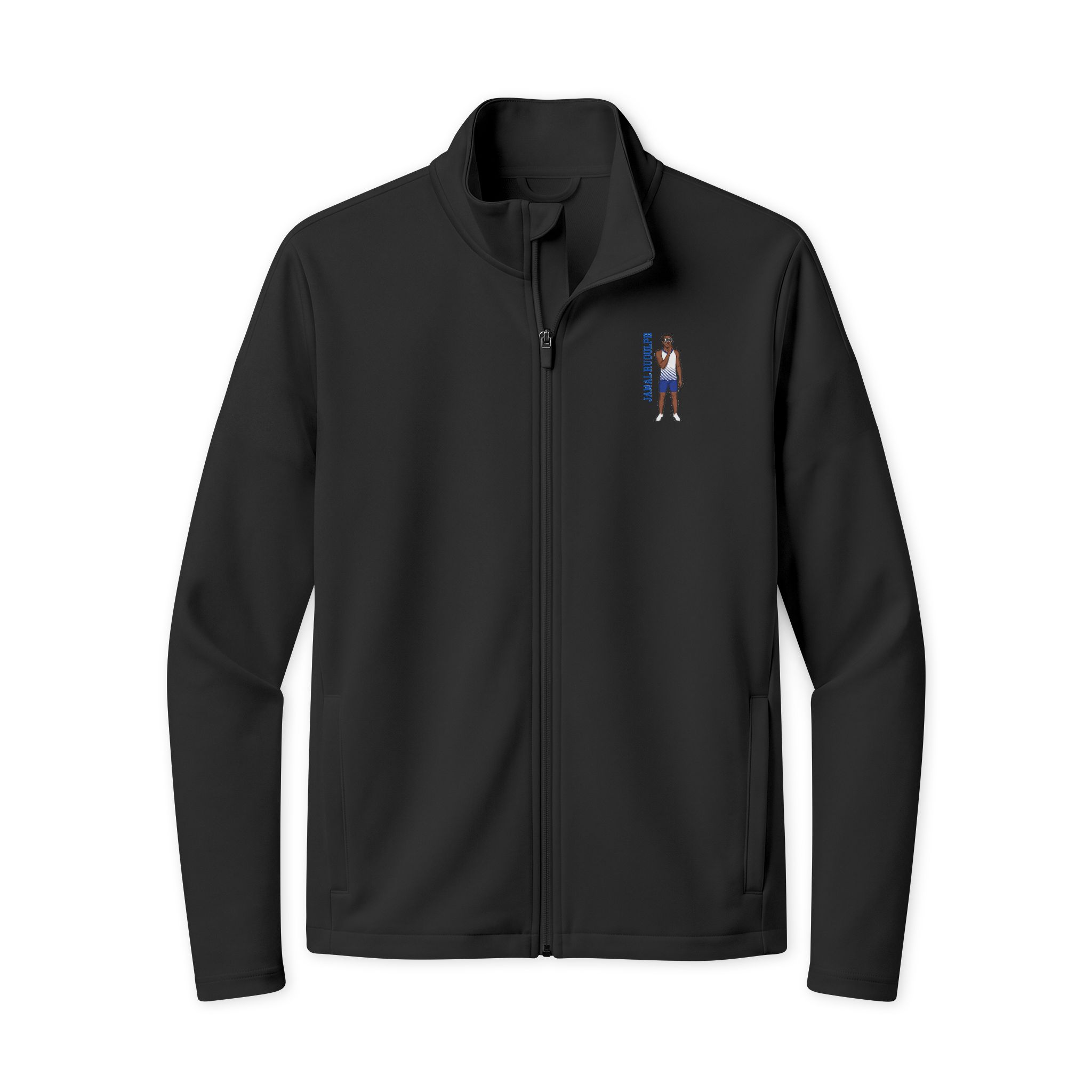 Travel Full-Zip Jacket — character_name_vertical in Black/ Black