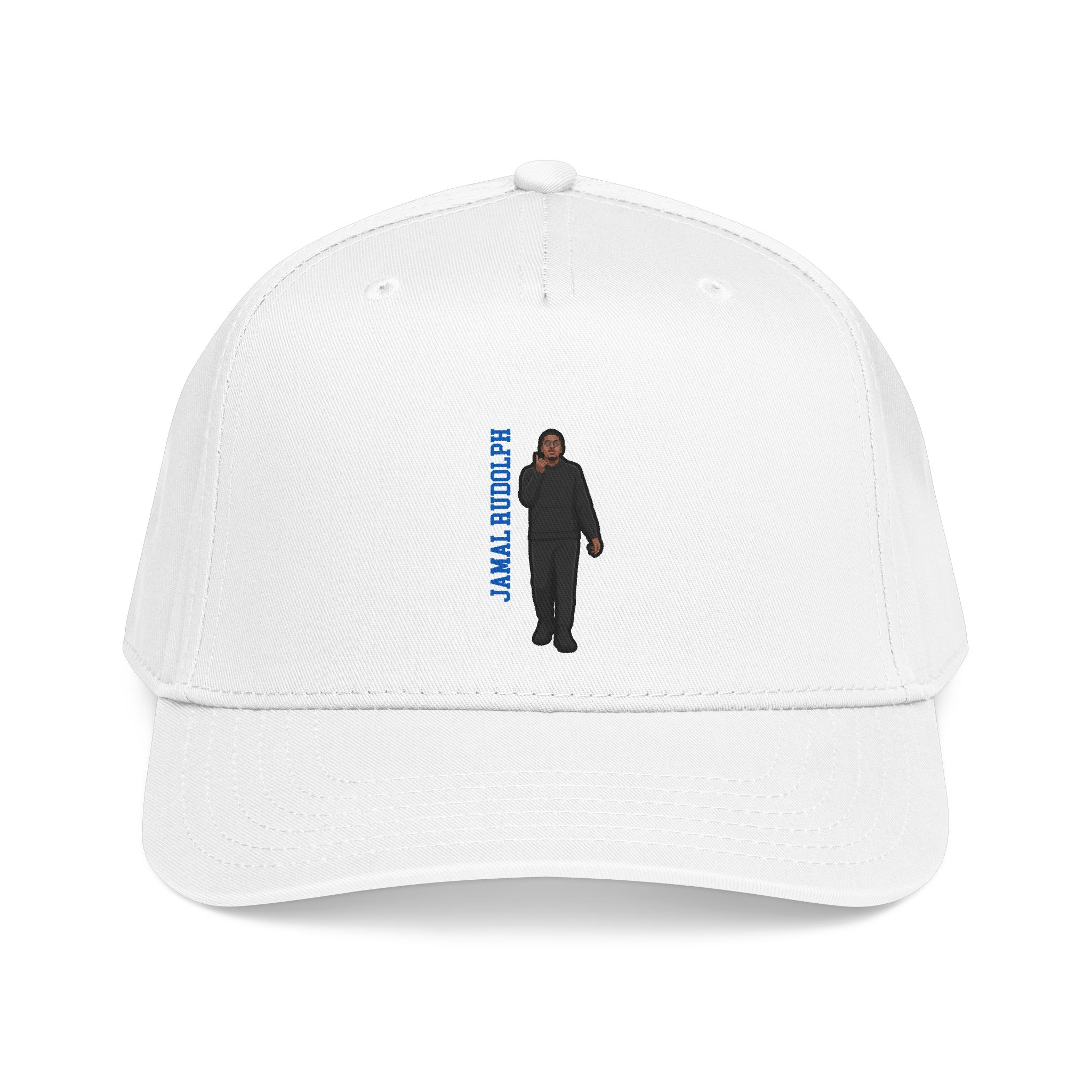 Baseball Cap — character_name_vertical in White