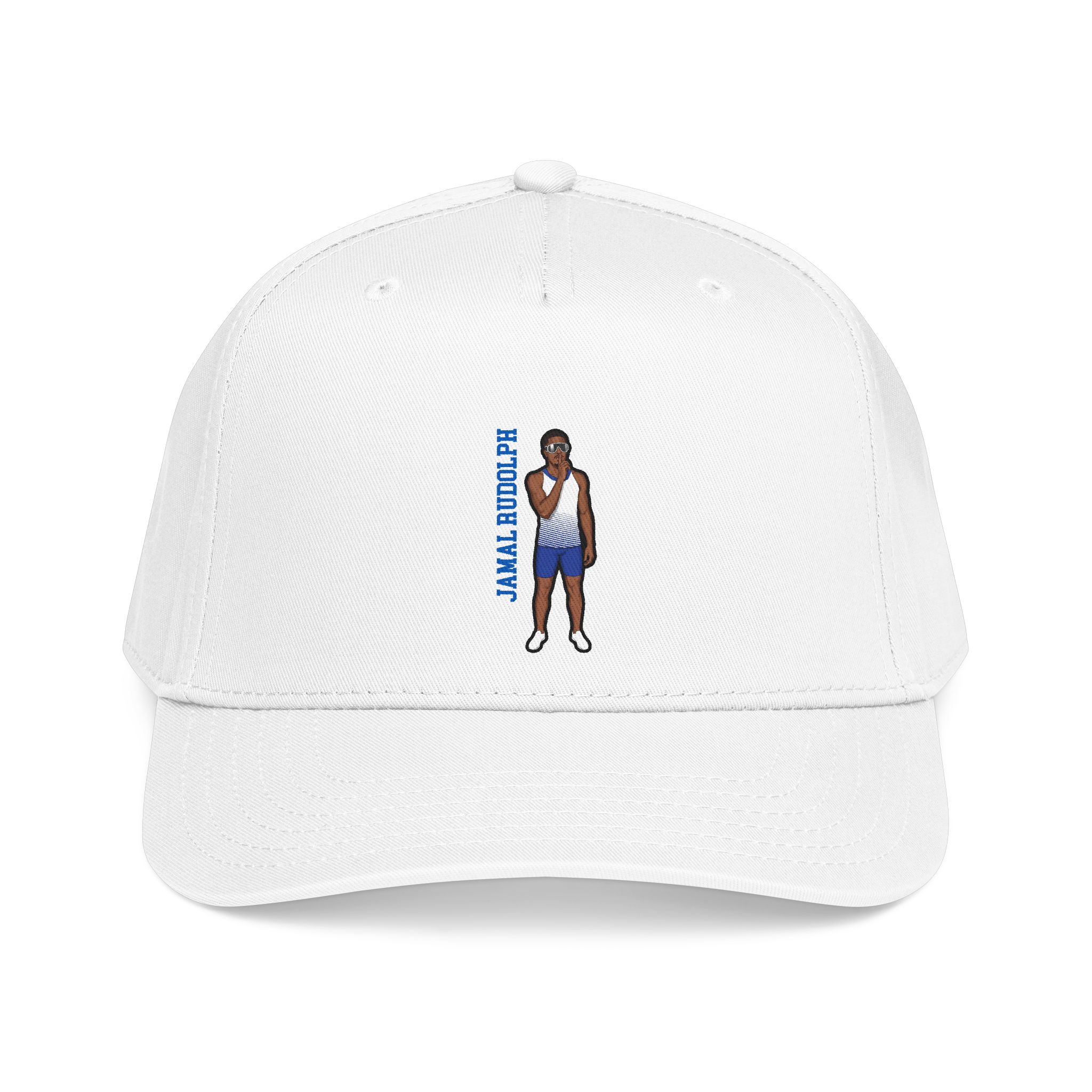 Baseball Cap — character_name_vertical in White