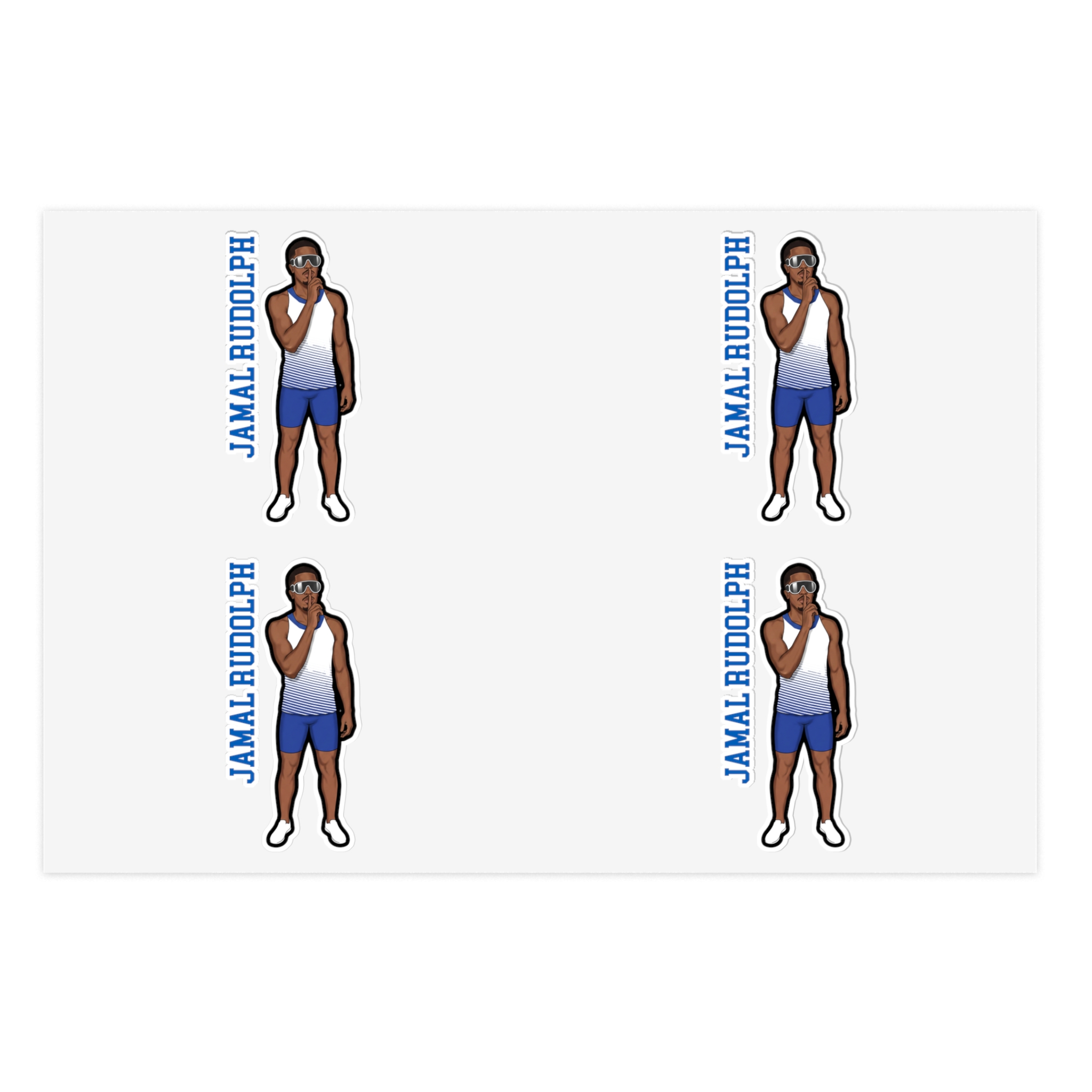 Sticker Sheet — character_name_vertical in Classic