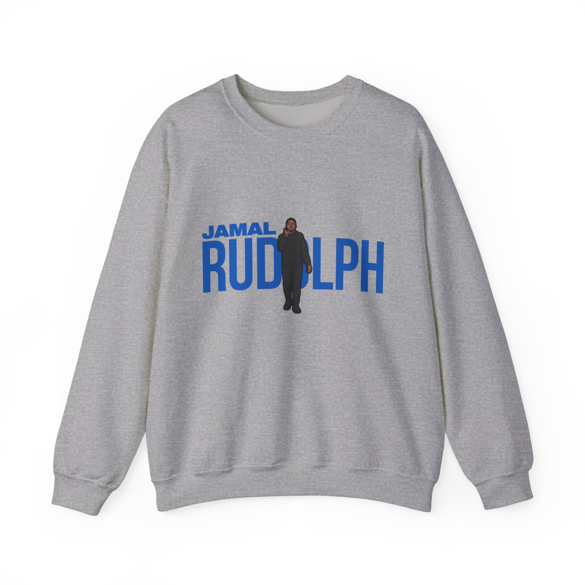 Crewneck Sweatshirt — character_player_name in Grey