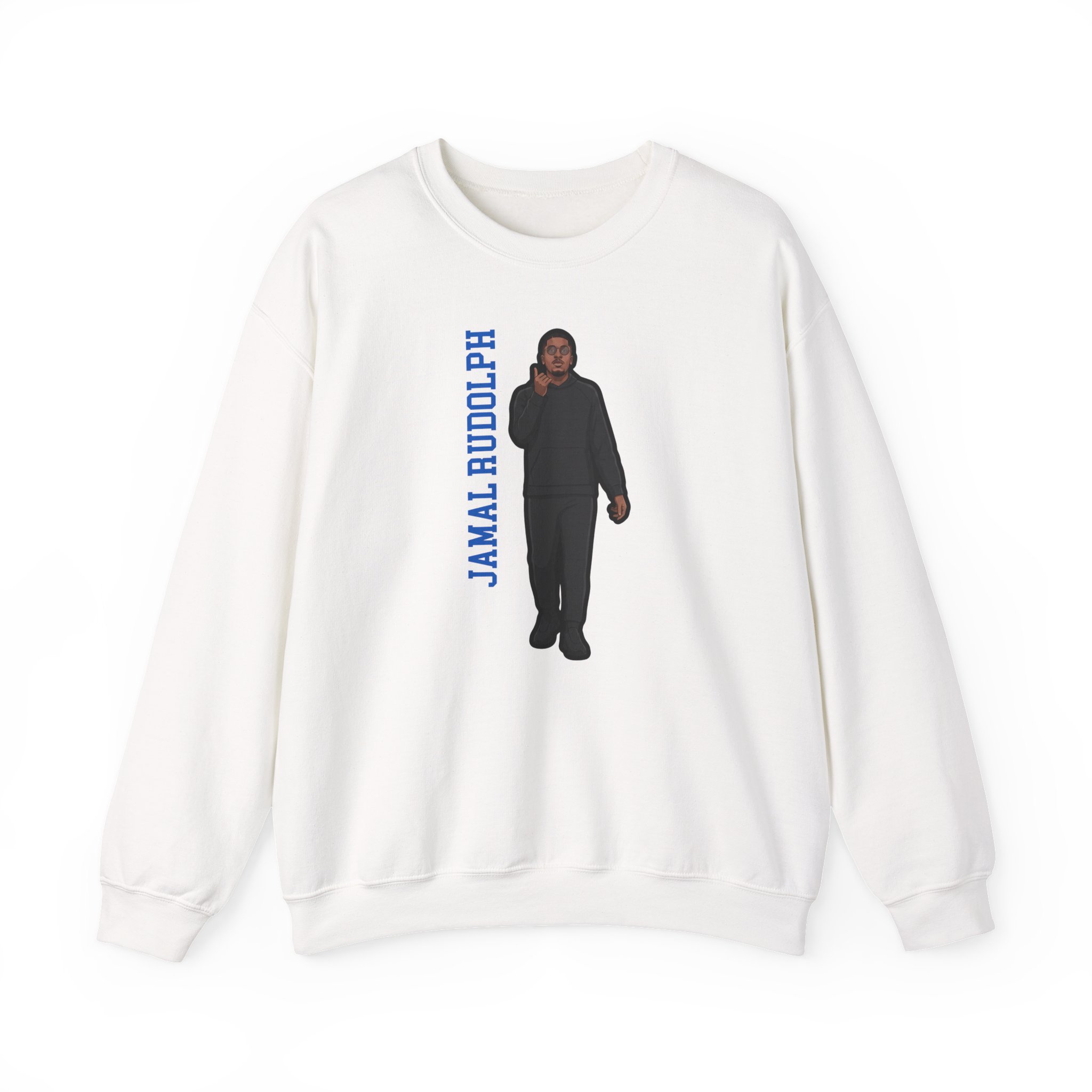 Crewneck Sweatshirt — character_name_vertical in White