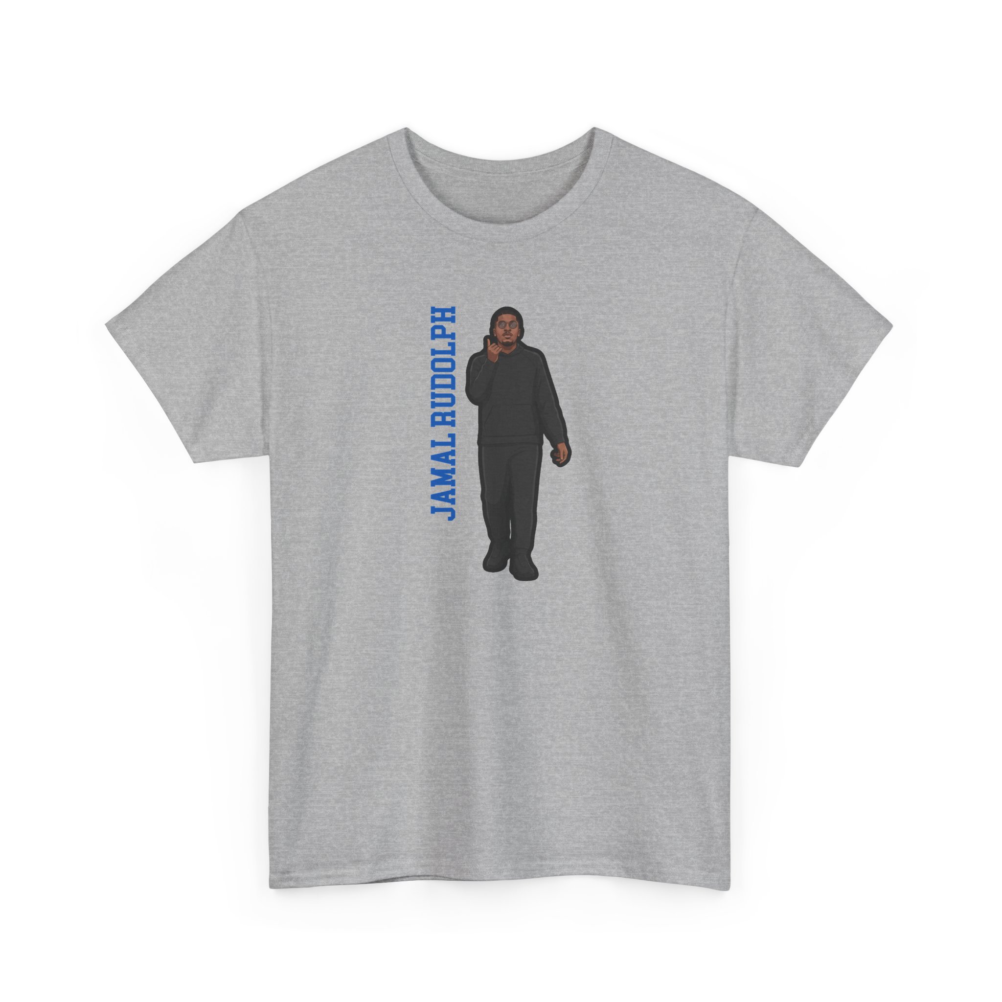 Tee — character_name_vertical in Grey