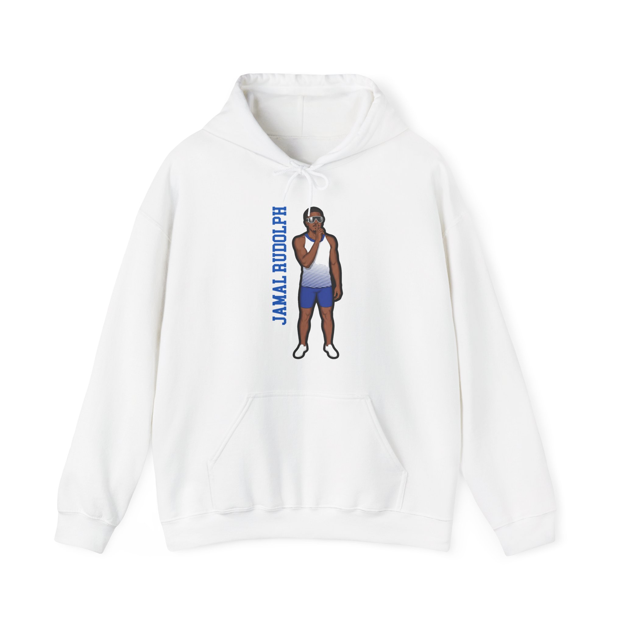 Hoodie — character_name_vertical in White