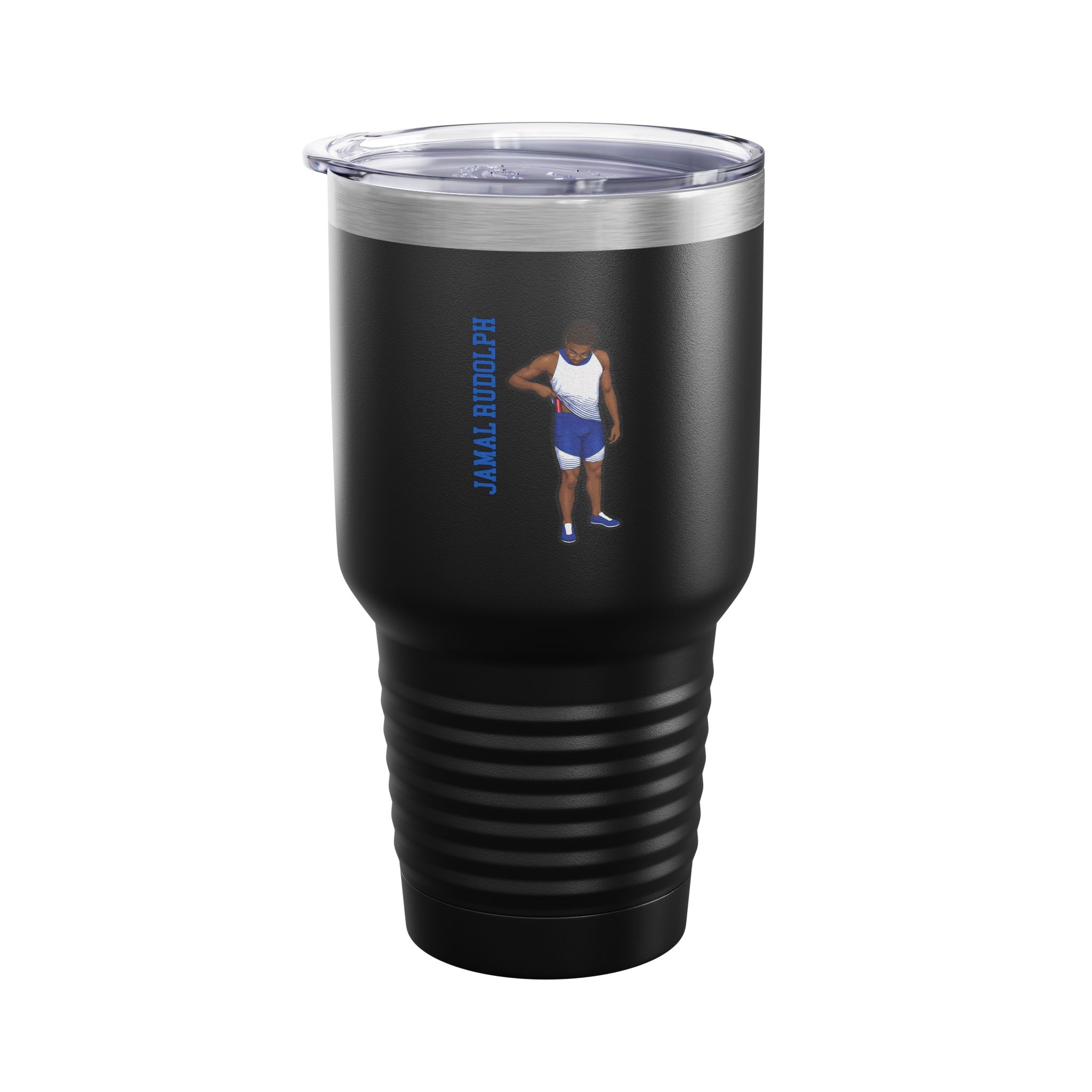 30oz Tumbler — character_name_vertical in Black