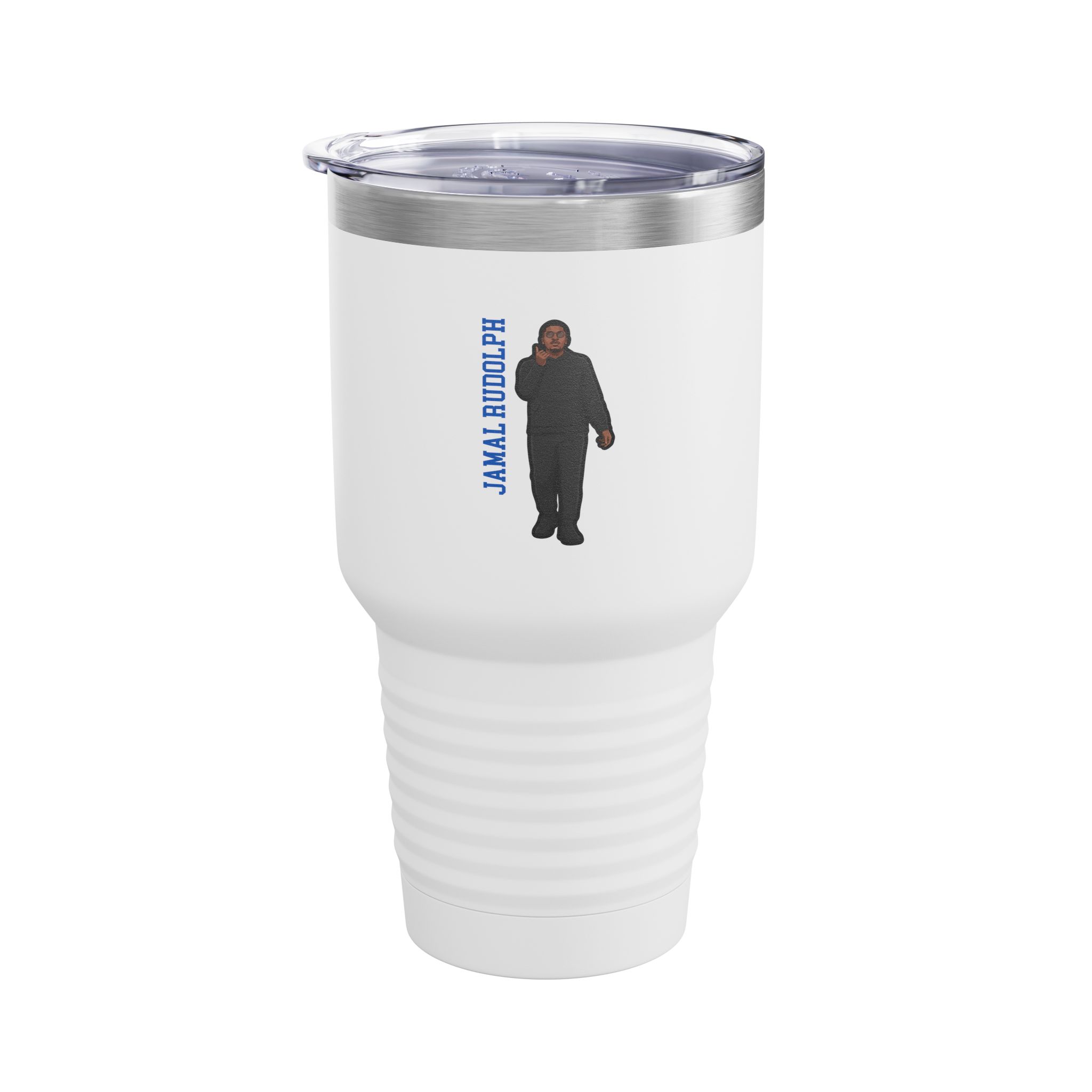 30oz Tumbler — character_name_vertical in White