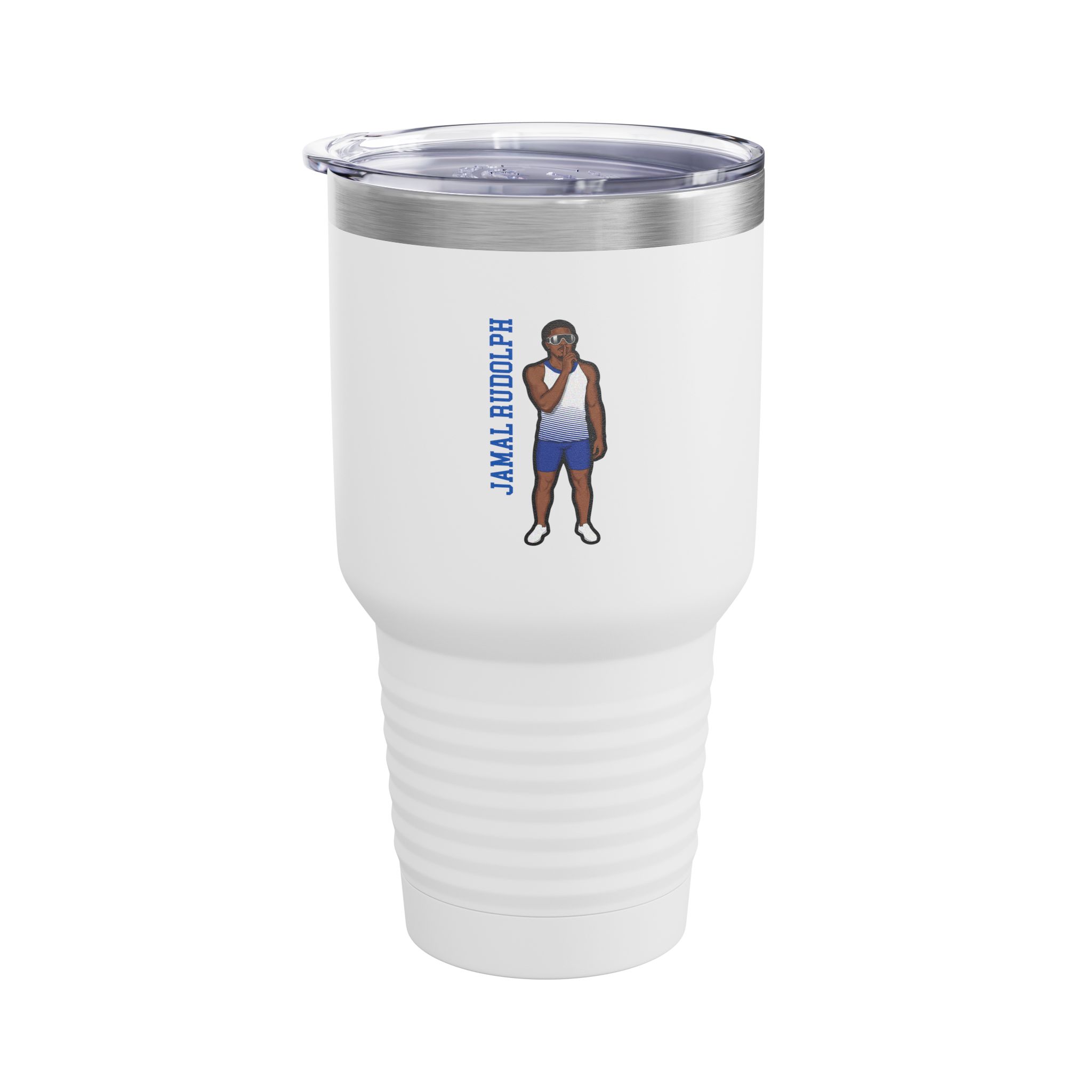 30oz Tumbler — character_name_vertical in White