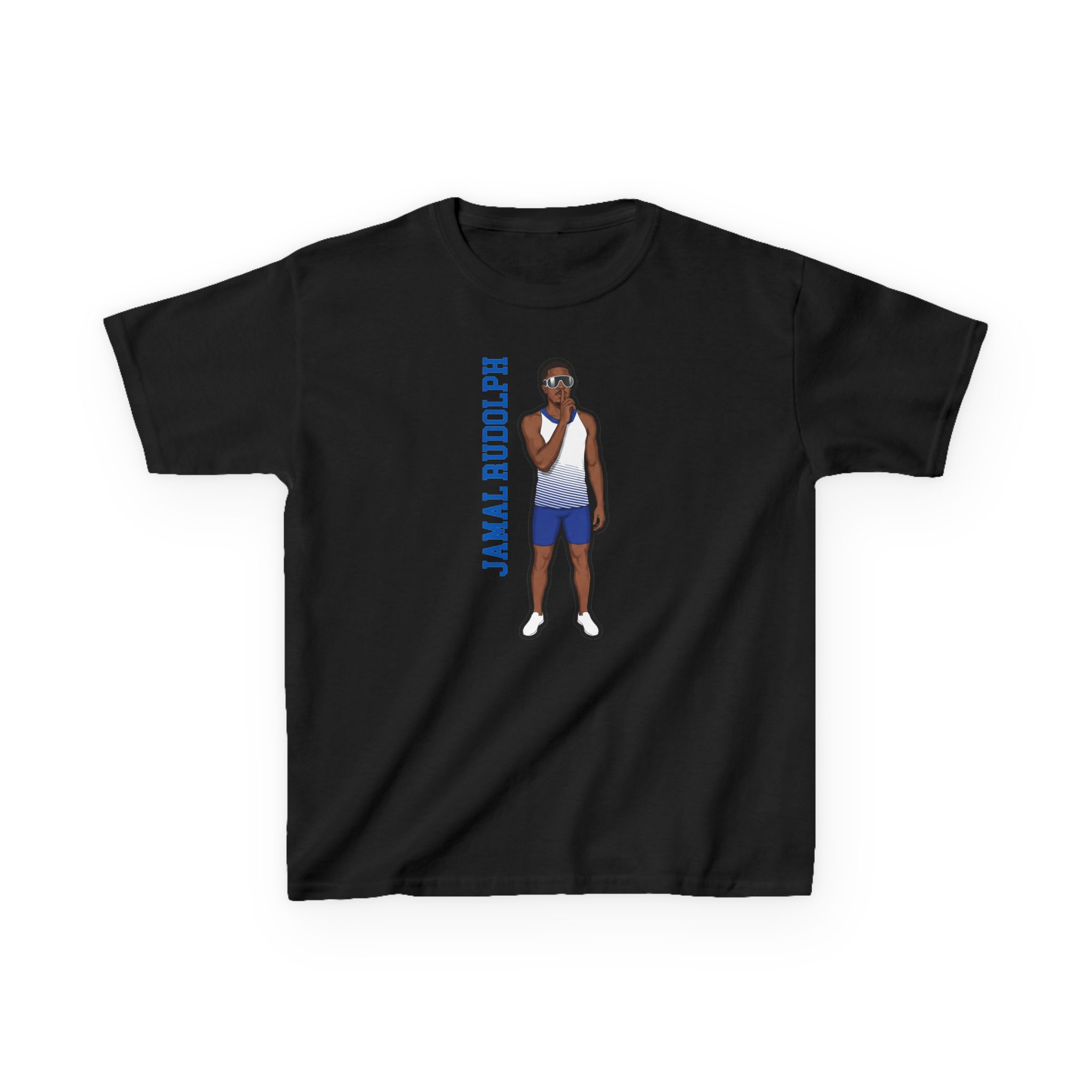 Youth Tee — character_name_vertical in Black