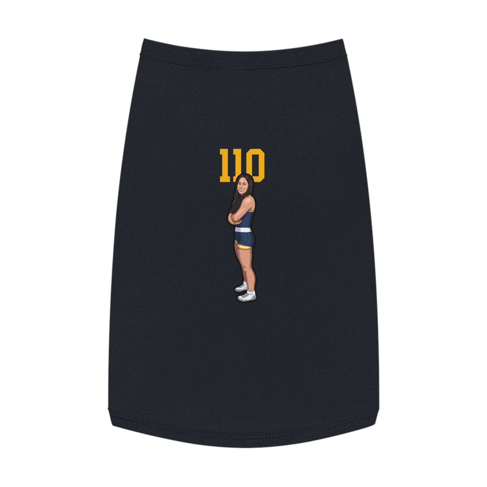 Pet Tank Top — character_number_top in Black
