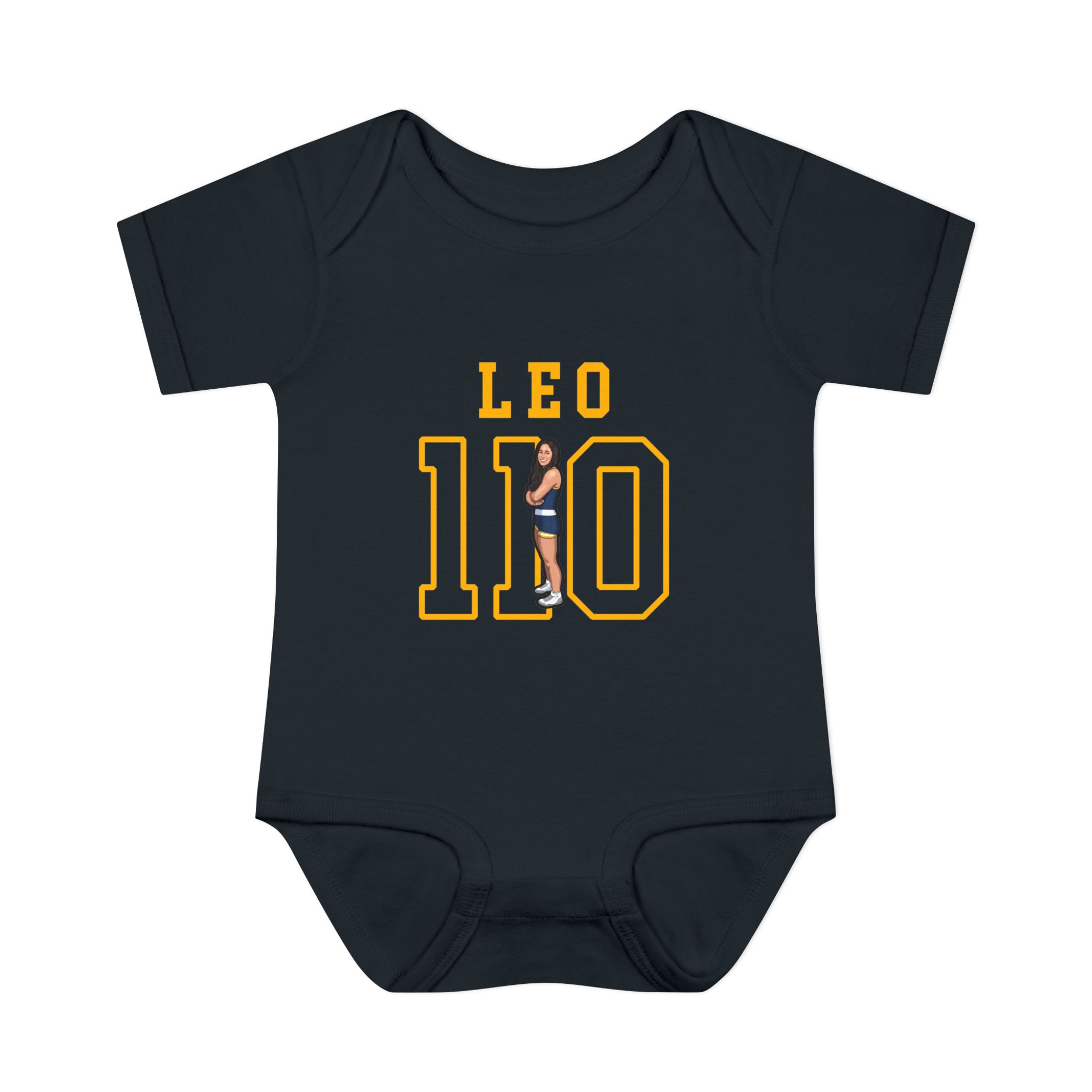 Baby Onesie — character_shirsey in Black