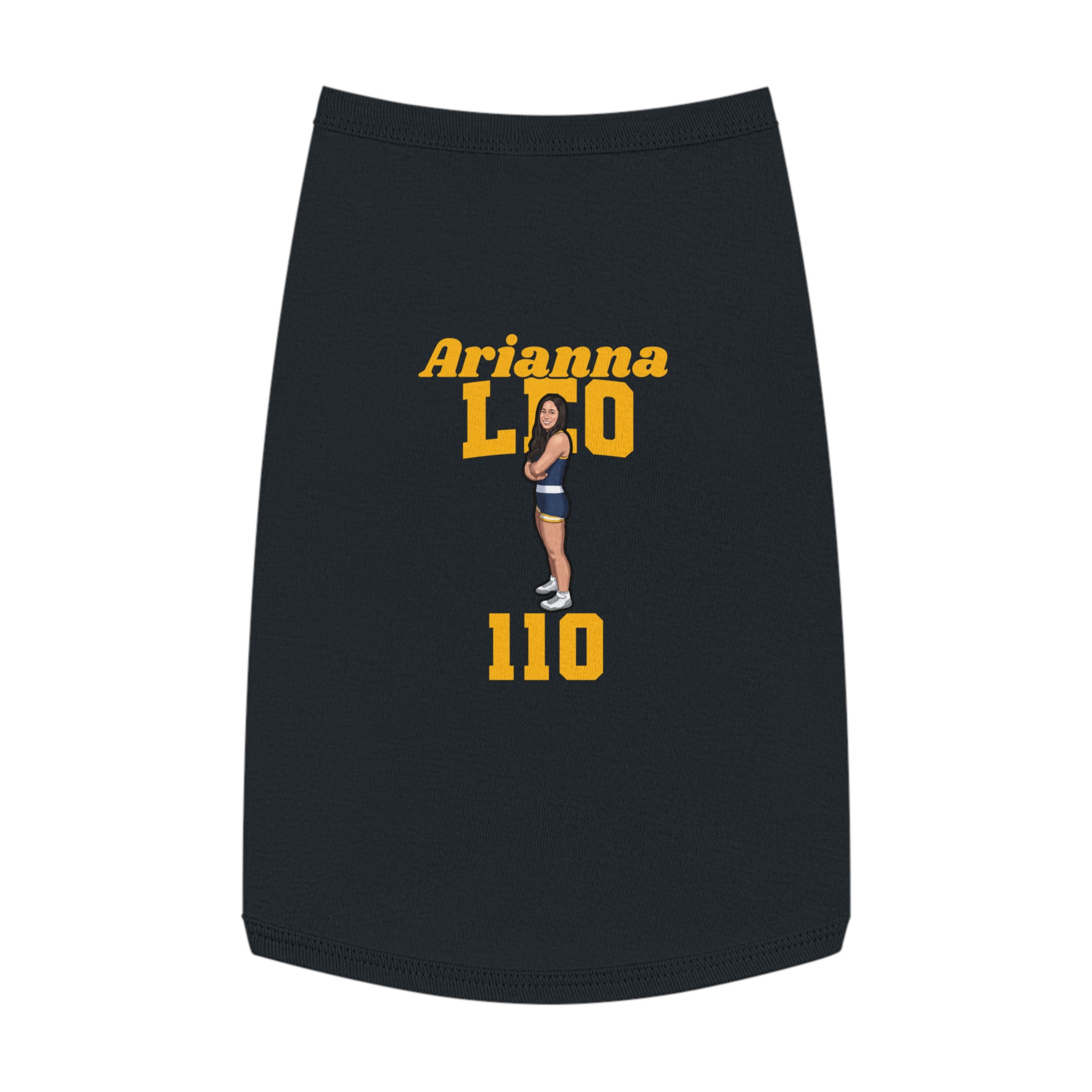 Pet Tank Top — character_signature_arch in Black