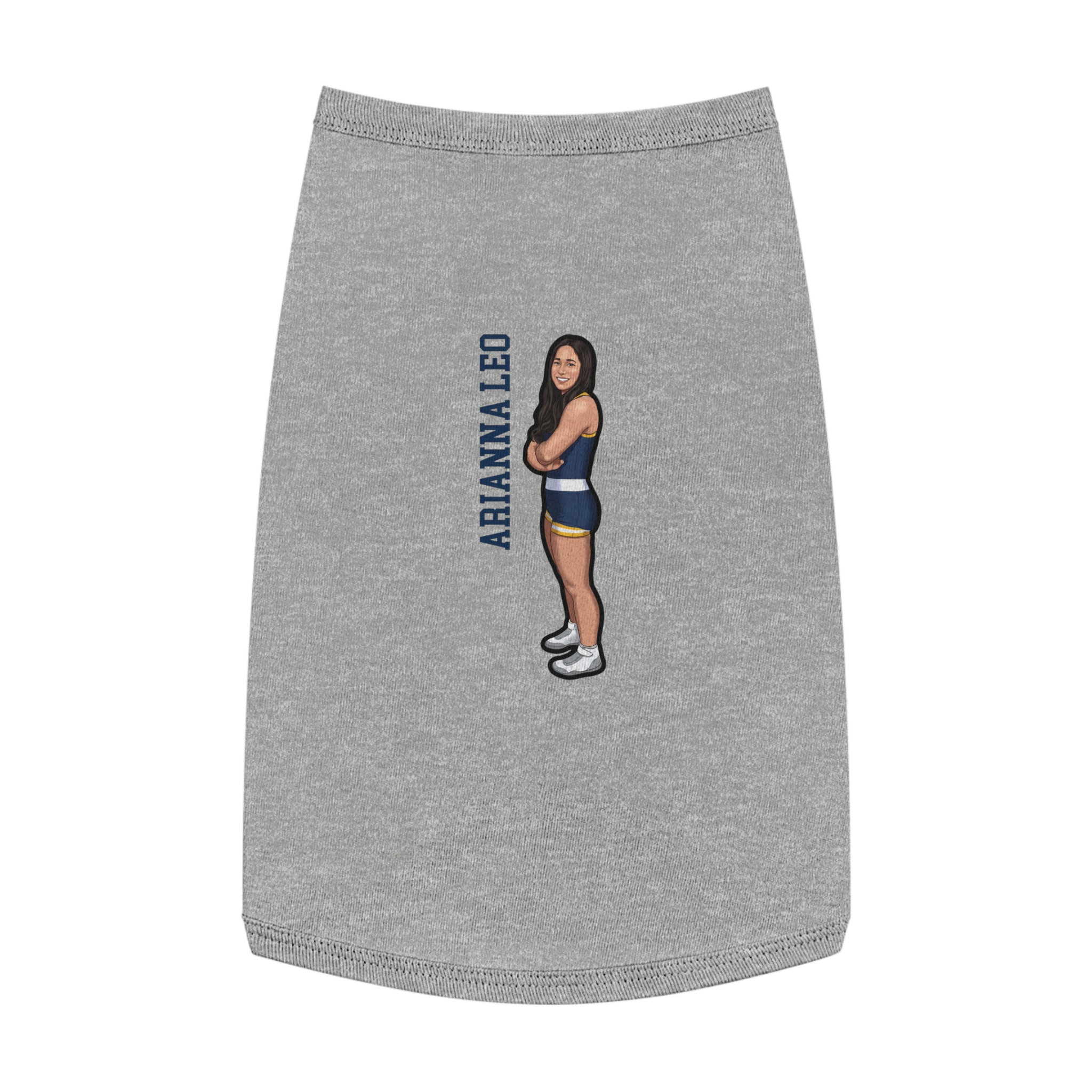 Pet Tank Top — character_name_vertical in White