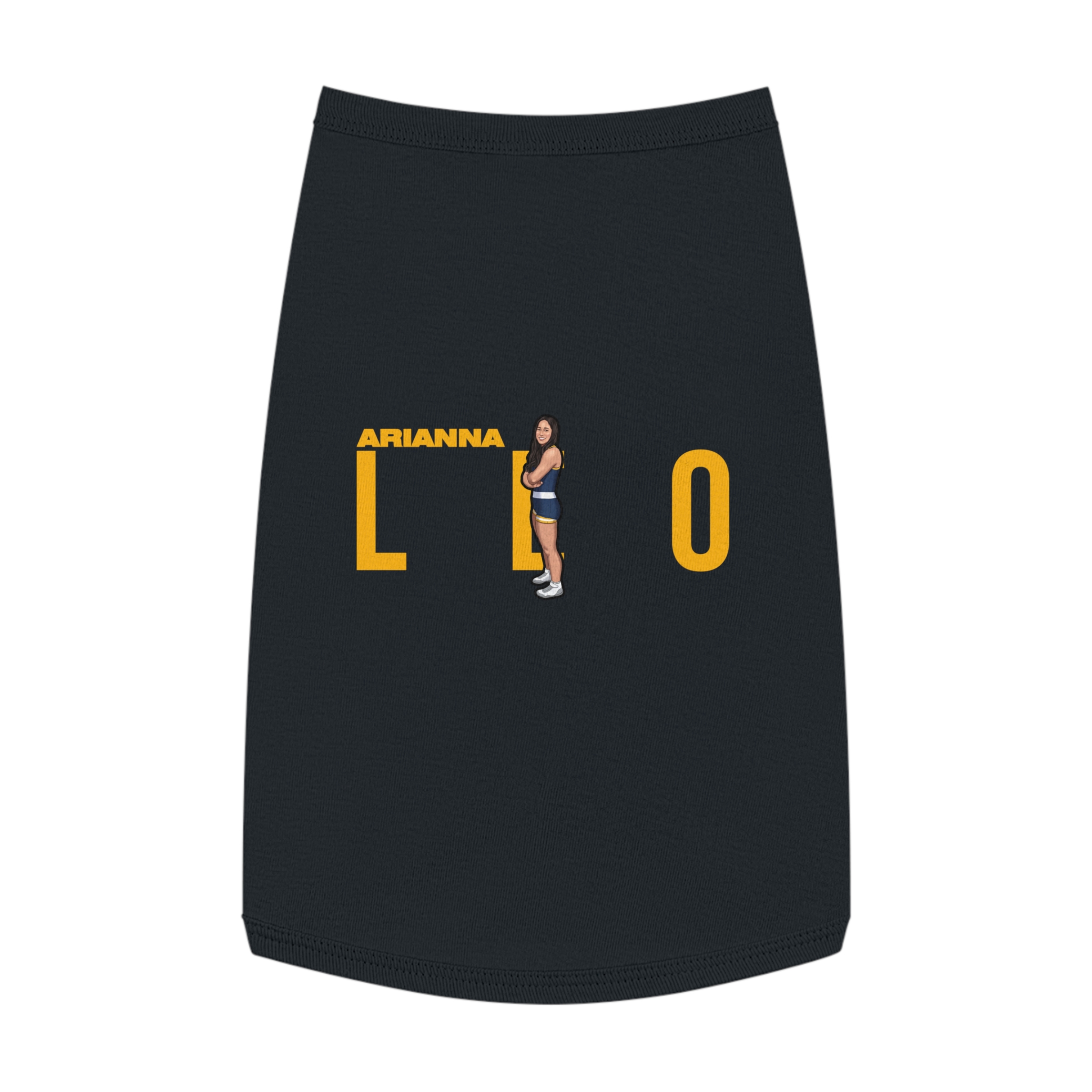 Pet Tank Top — character_player_name in Black