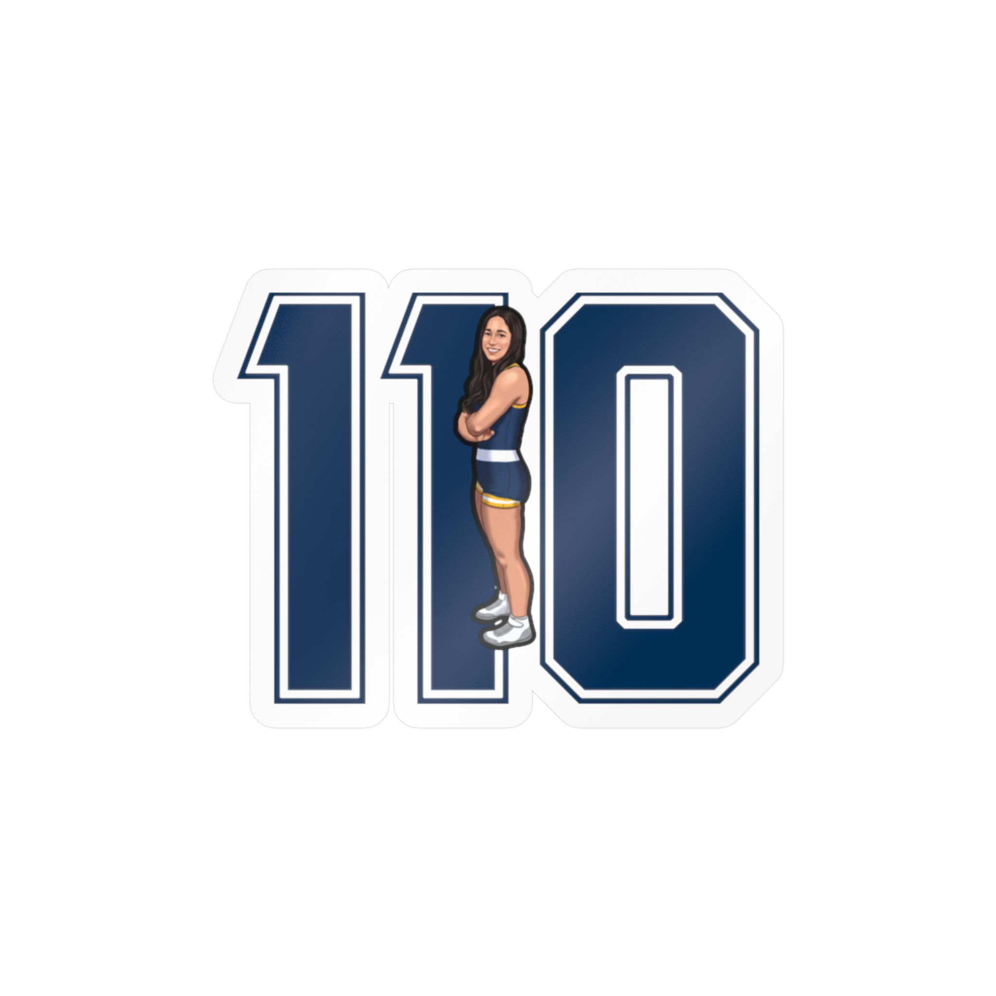 Vinyl Sticker — character_number in Classic