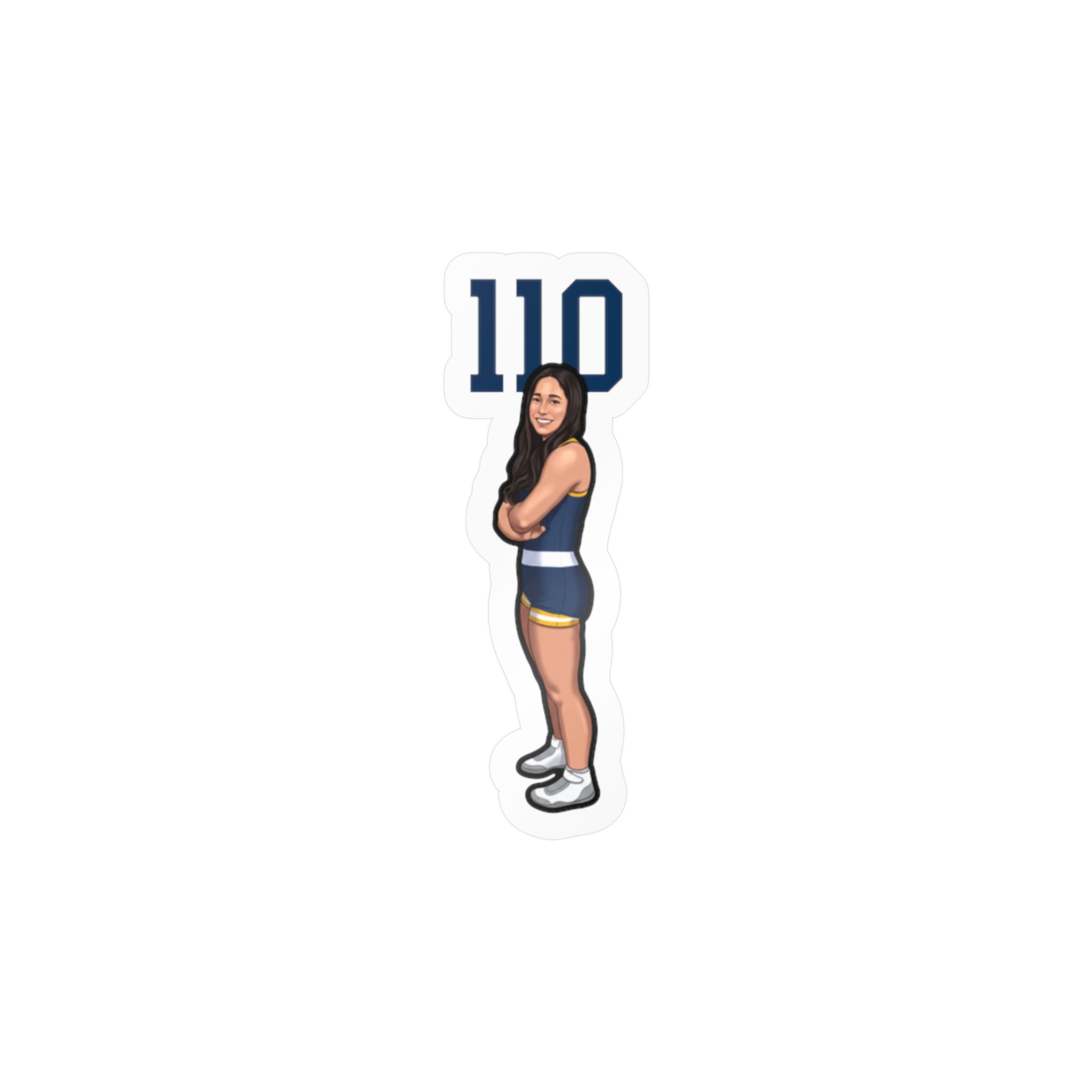 Vinyl Sticker — character_number_top in Classic
