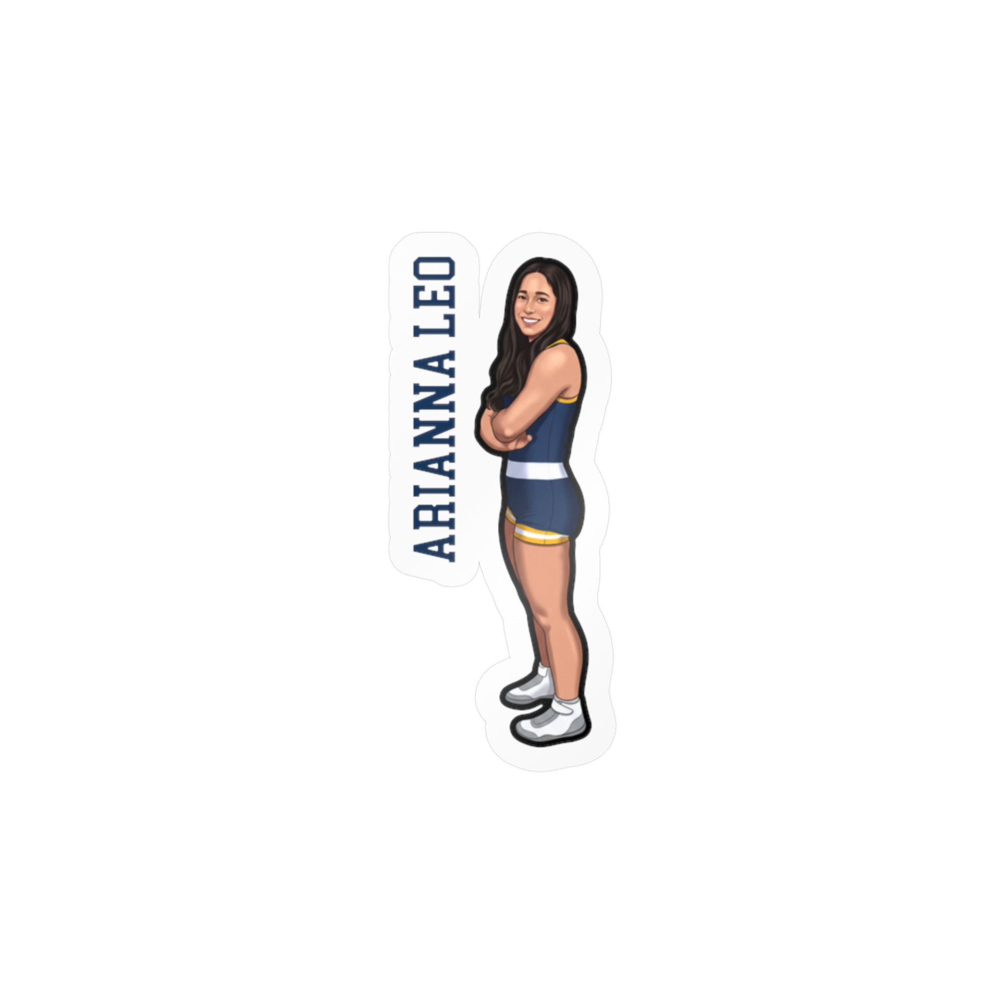 Vinyl Sticker — character_name_vertical in Classic