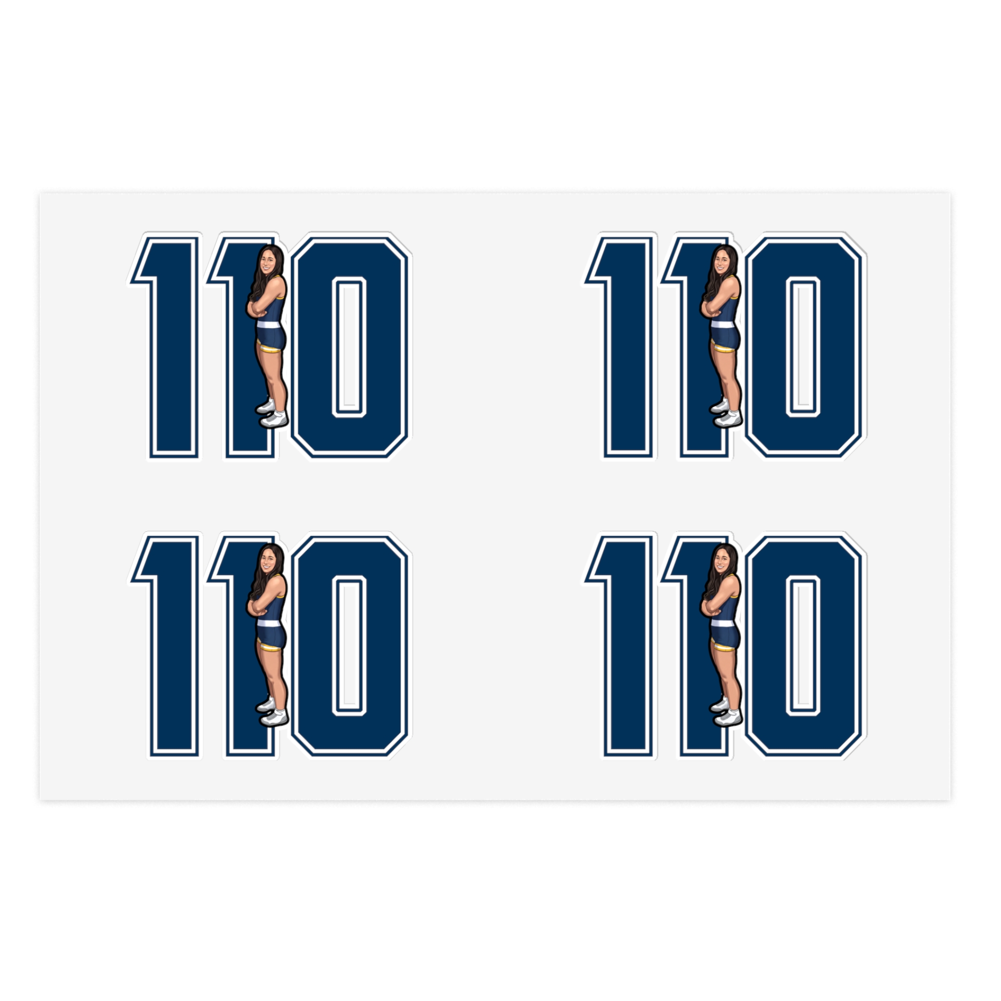 Sticker Sheet — character_number in Classic