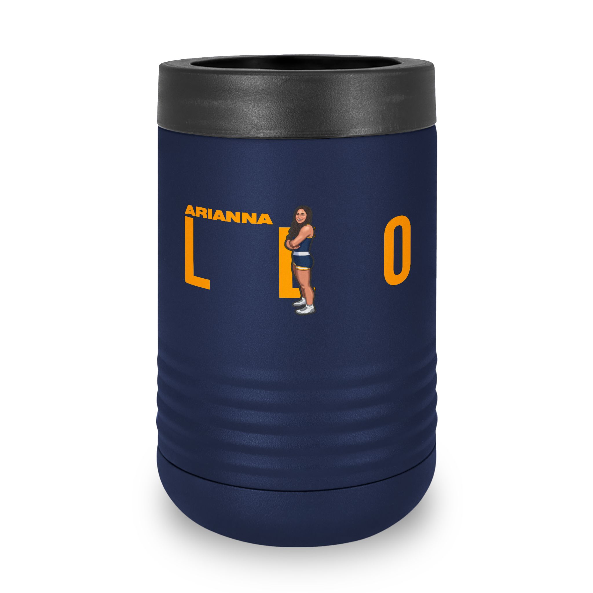 Stainless Can Cooler — character_player_name in Navy
