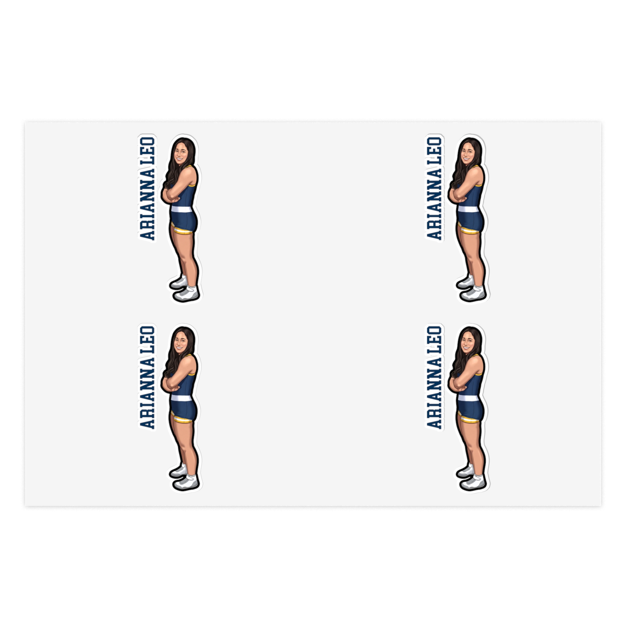 Sticker Sheet — character_name_vertical in Classic