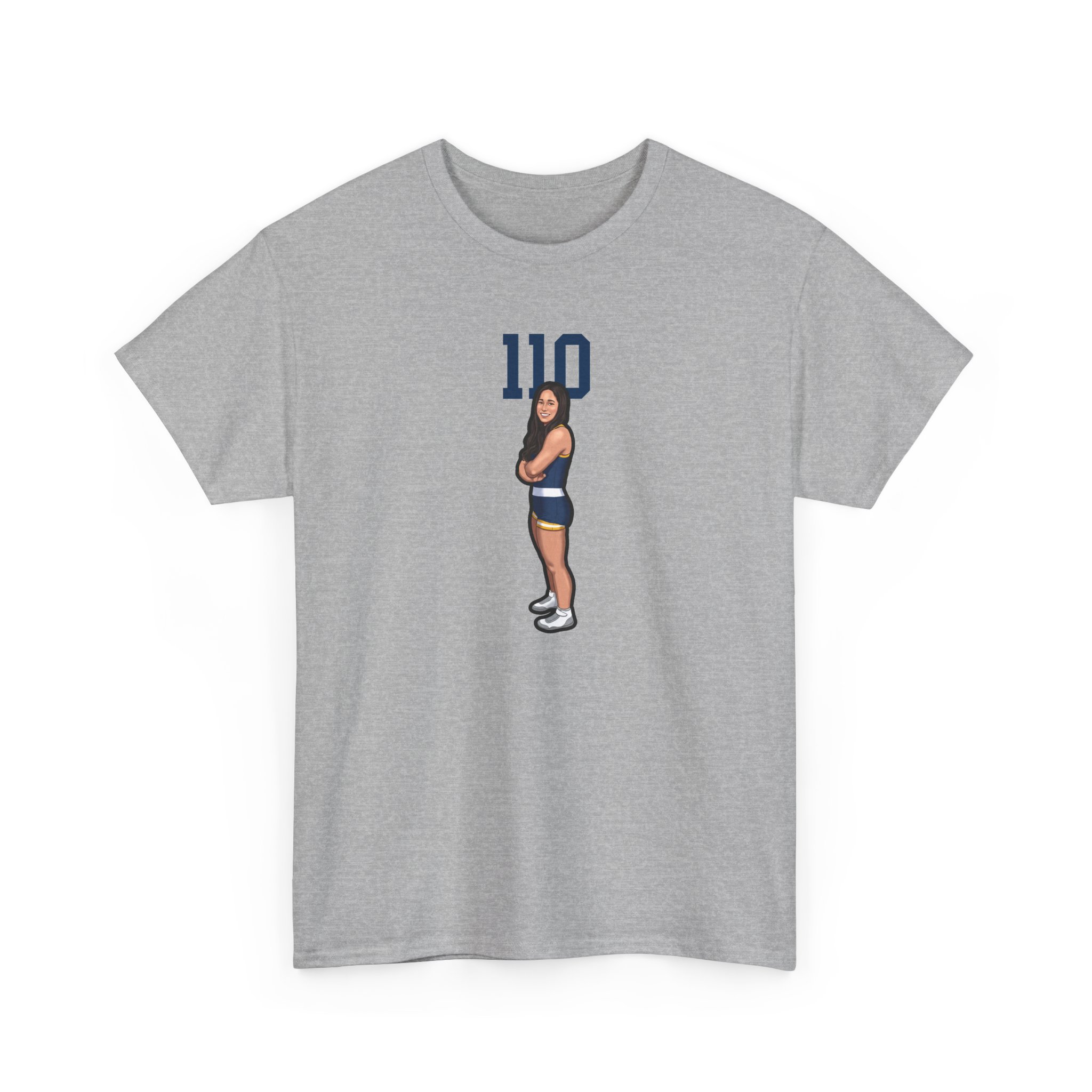 Tee — character_number_top in Grey