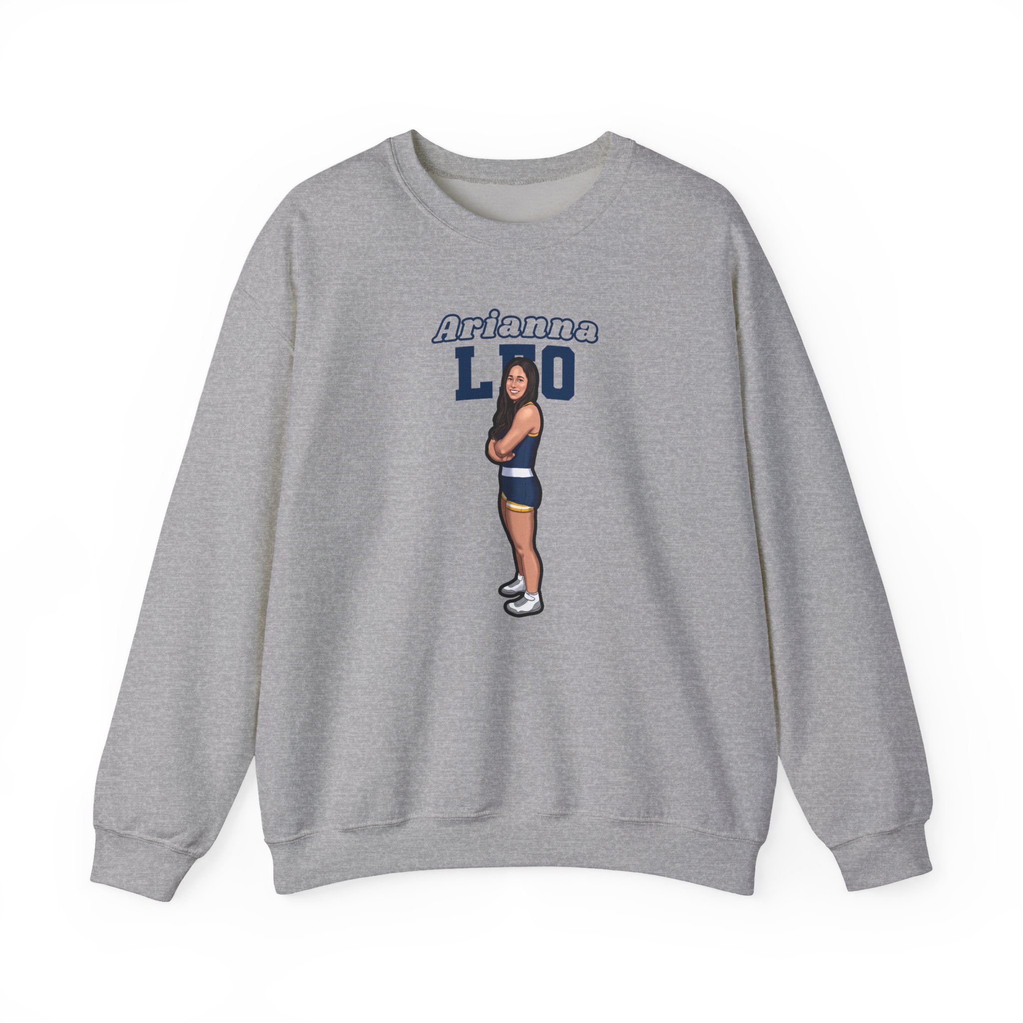 Crewneck Sweatshirt — character_name_arch in Grey