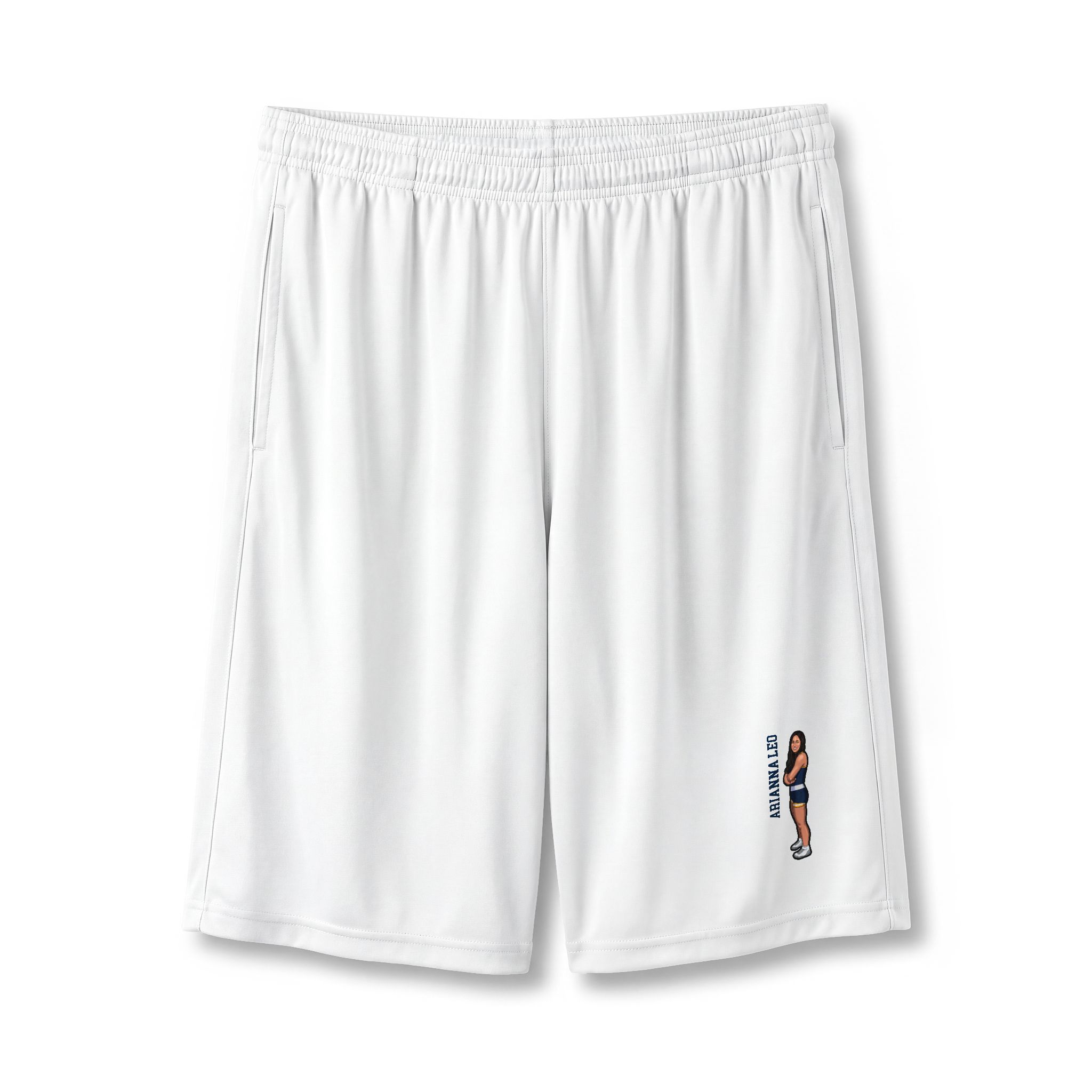 Shorts — character_name_vertical in White