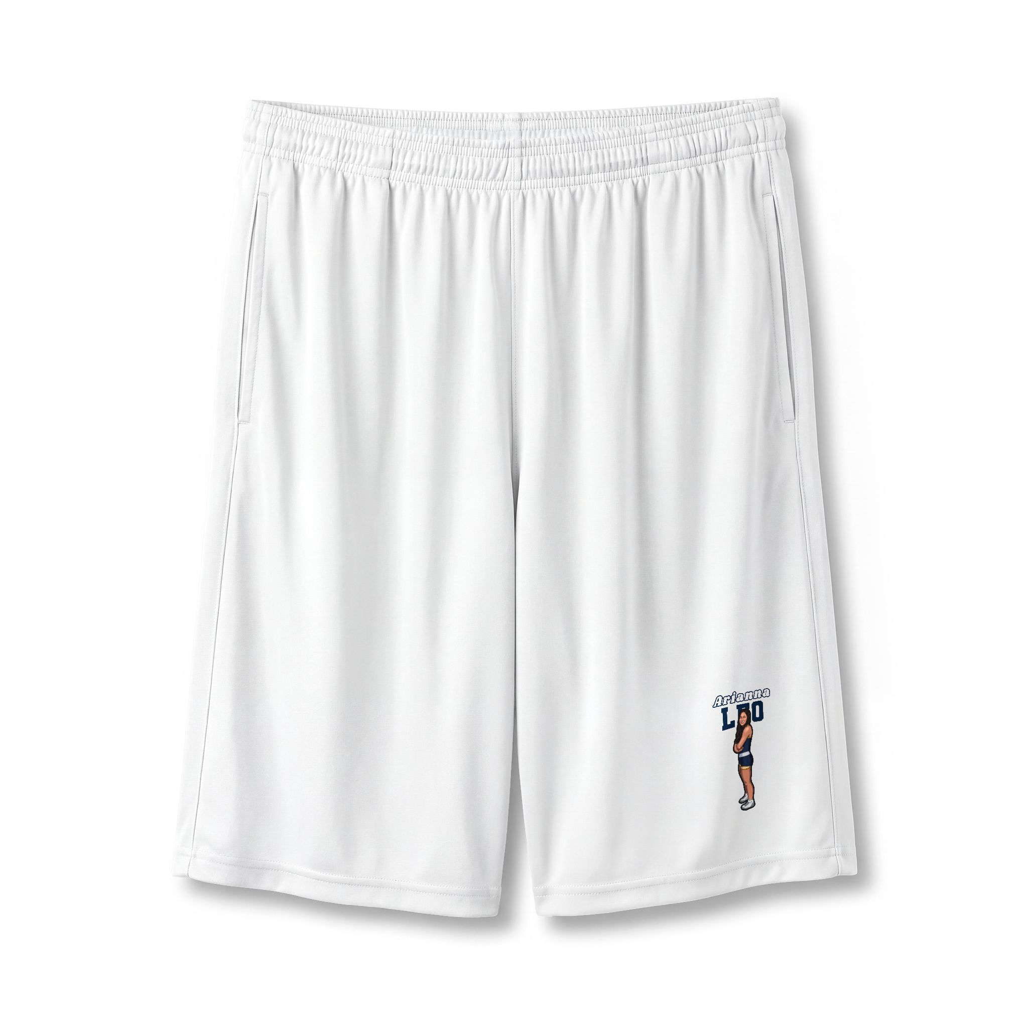 Shorts — character_name_arch in White