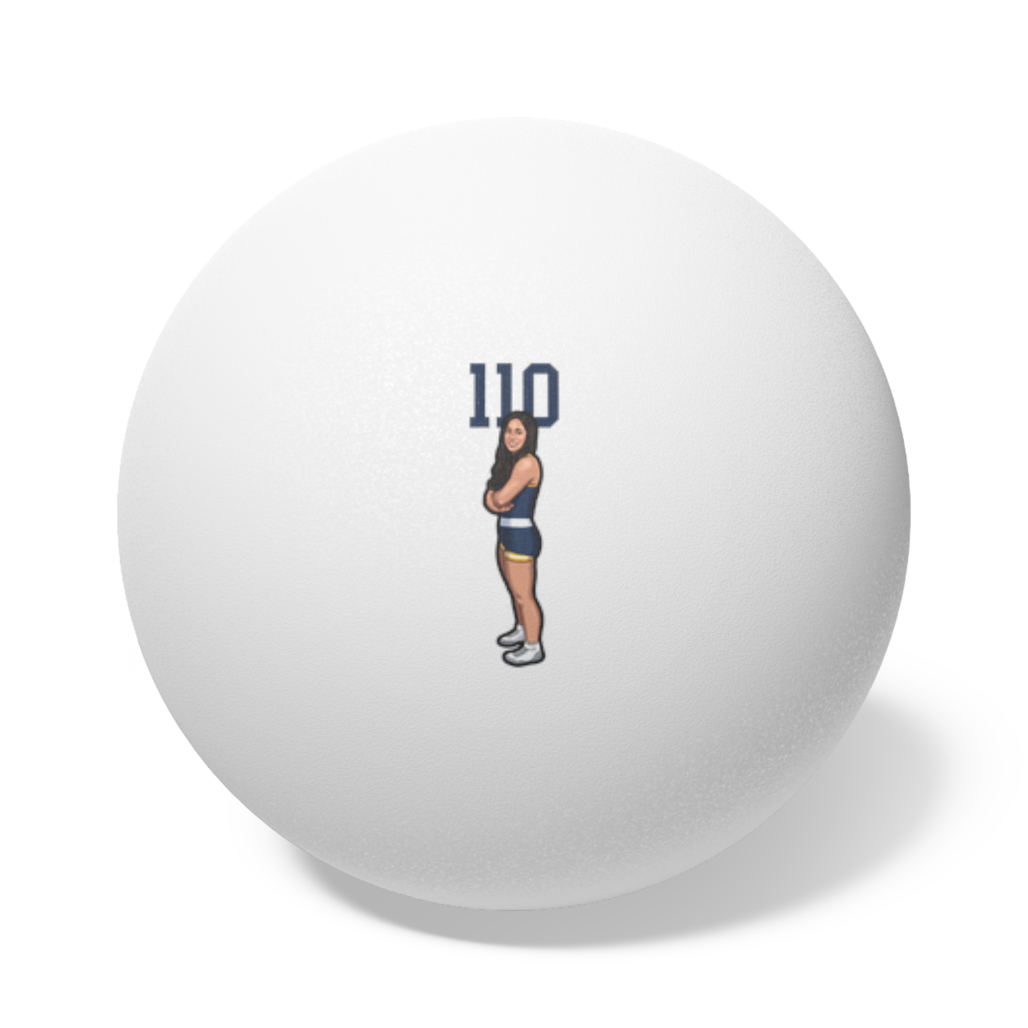 Ping Pong Balls, 6 pcs — character_number_top in White
