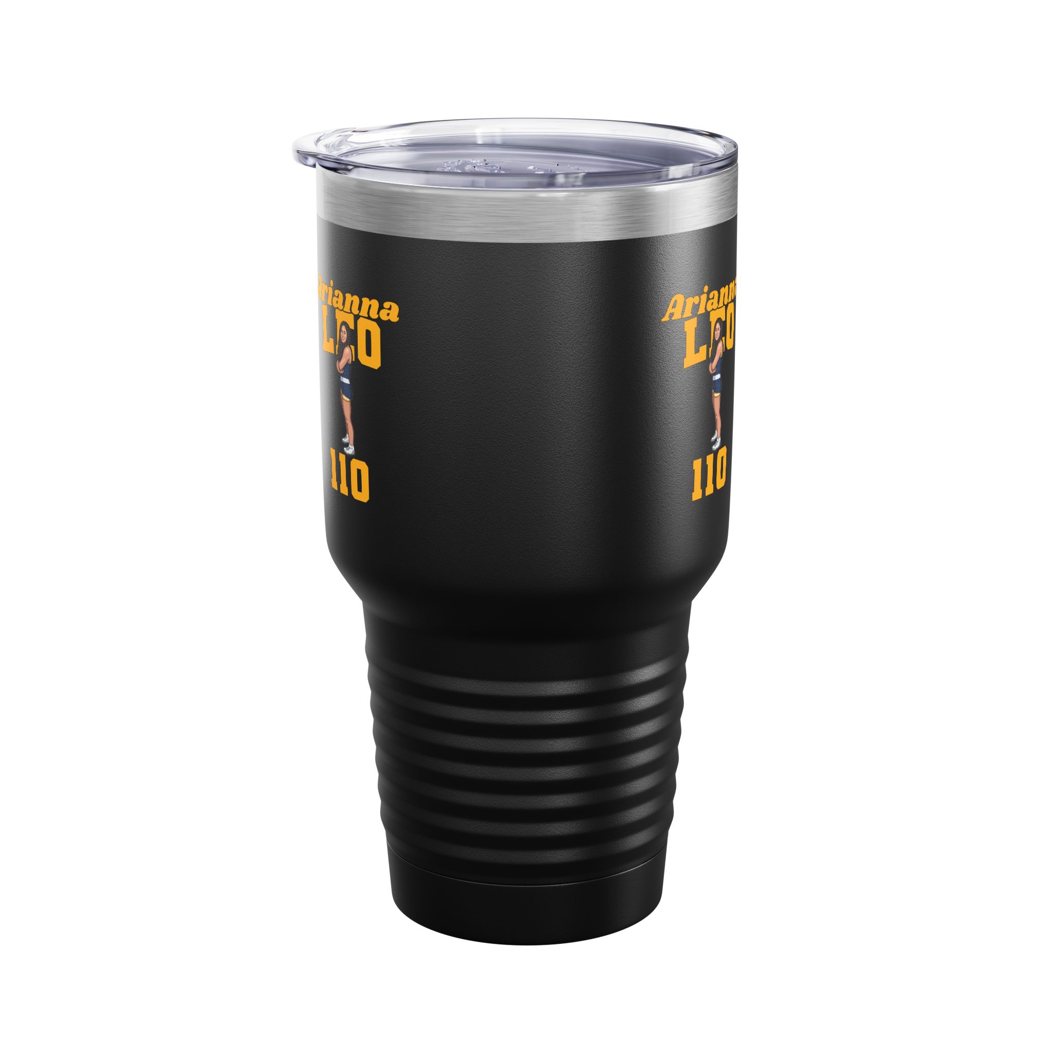 30oz Tumbler — character_signature_arch in Black