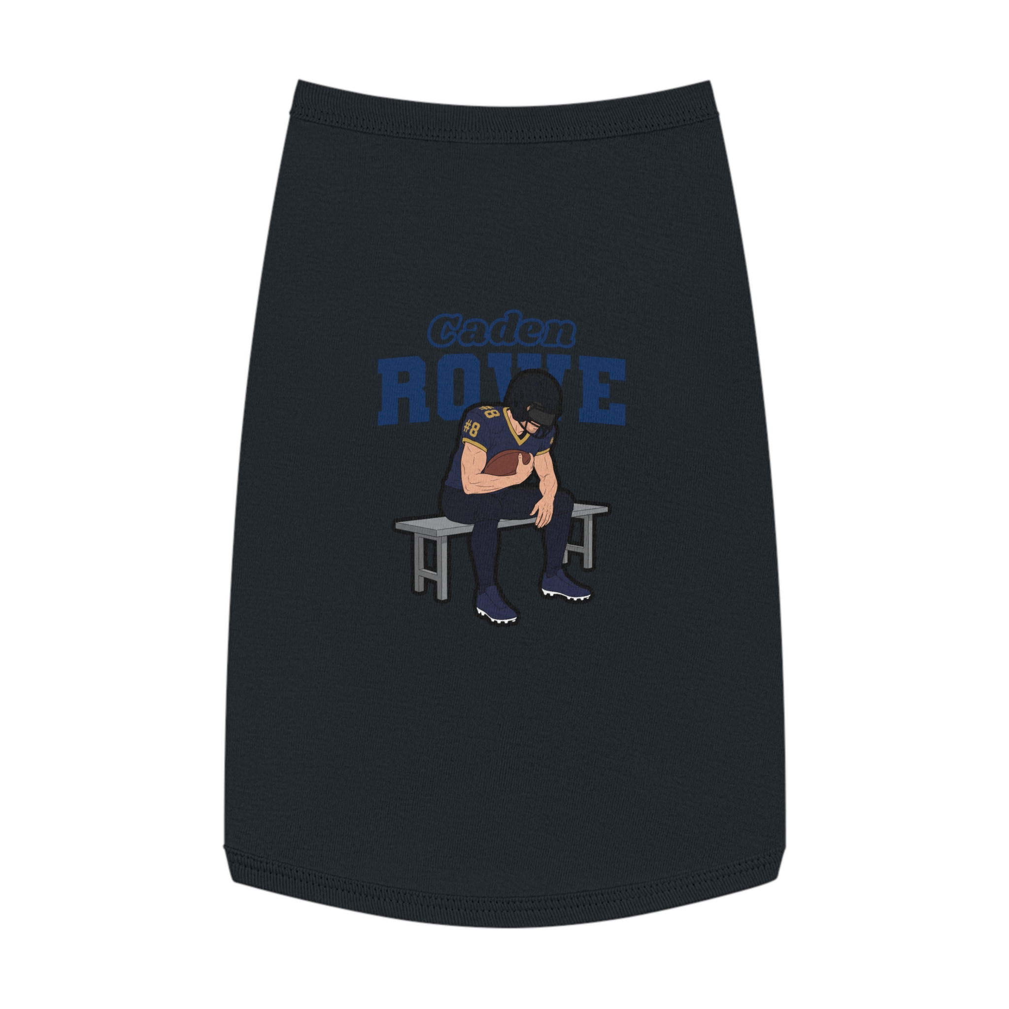 Pet Tank Top — character_name_arch in White
