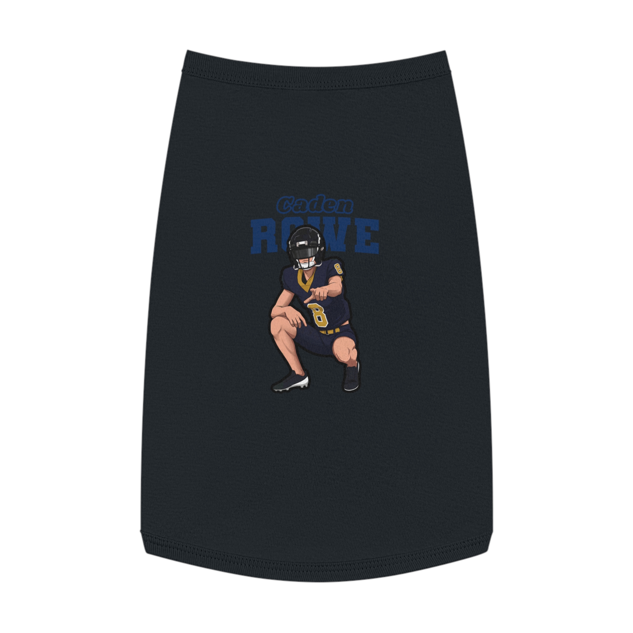 Pet Tank Top — character_name_arch in White