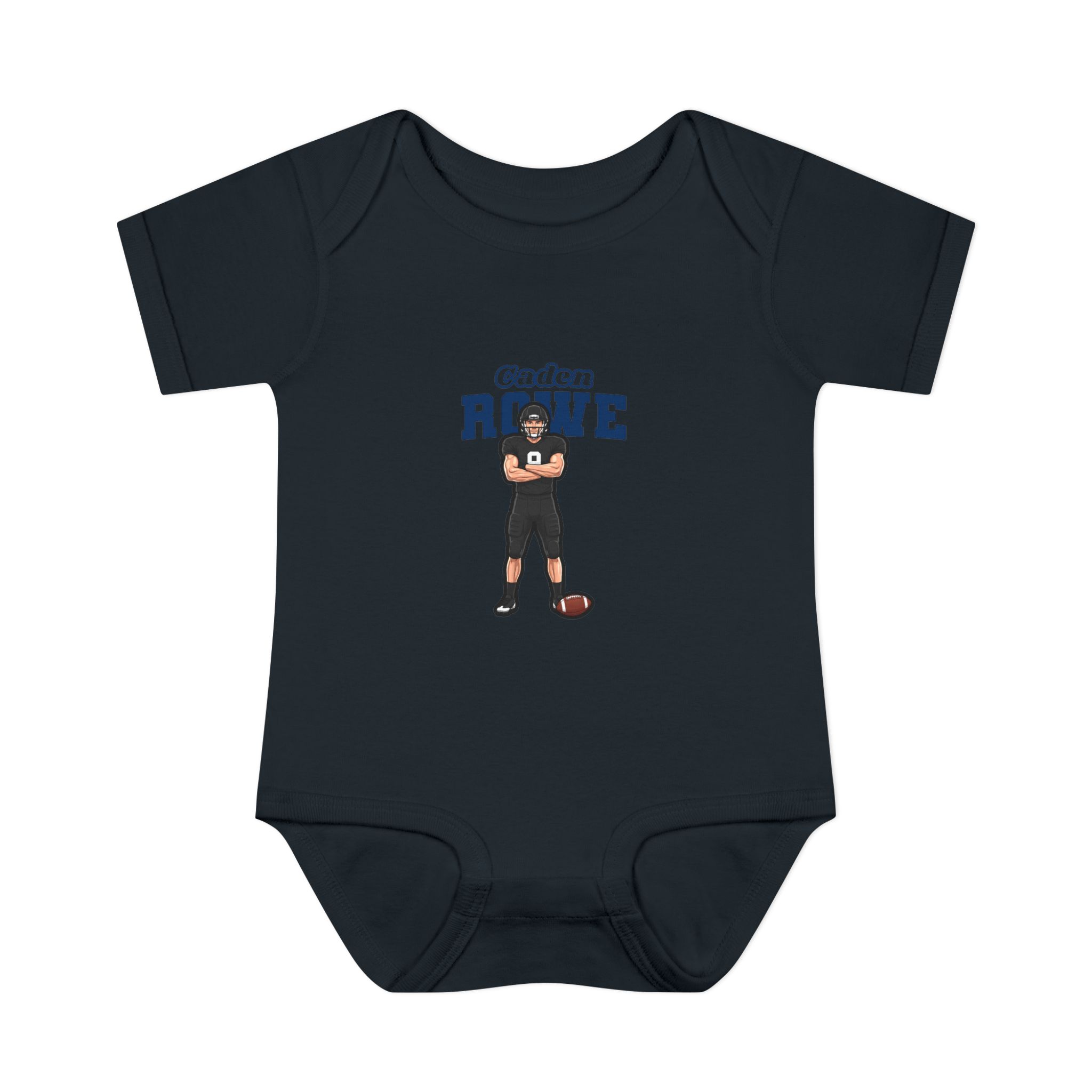 Baby Onesie — character_name_arch in Black