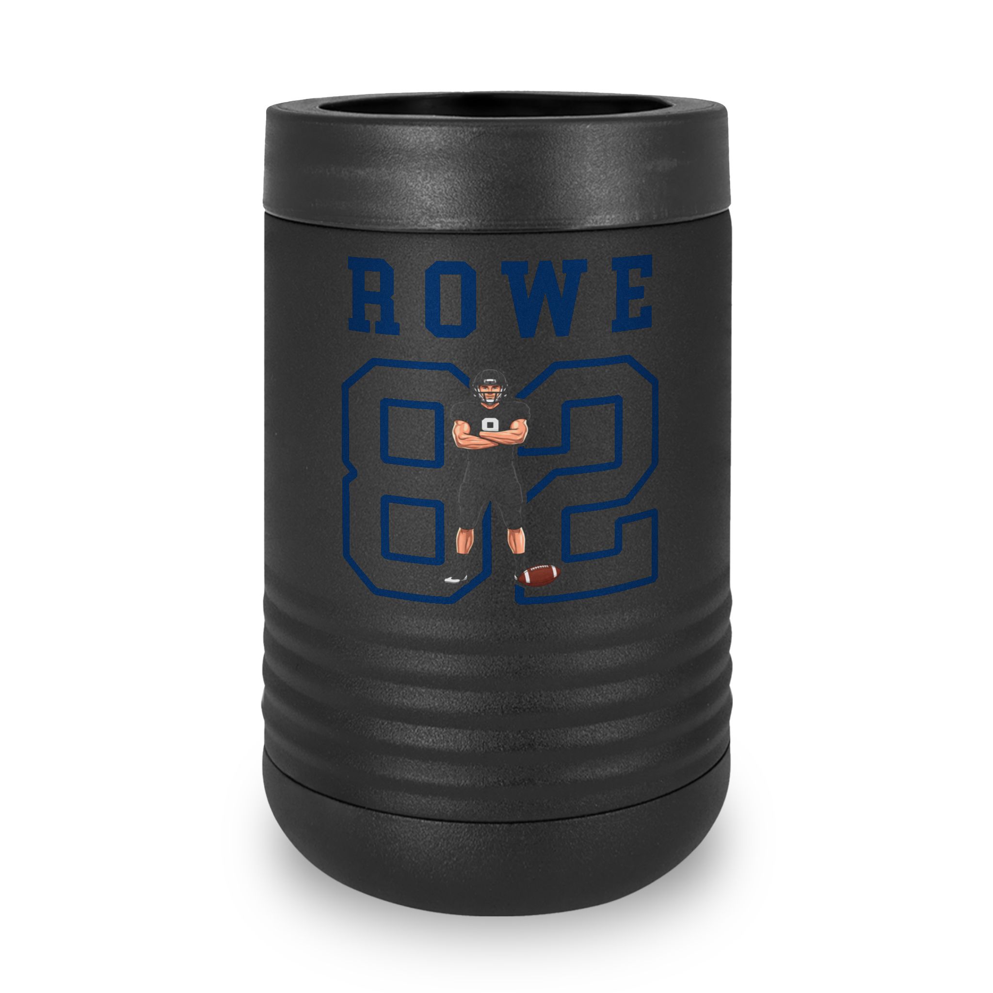 Stainless Can Cooler — character_shirsey in Black